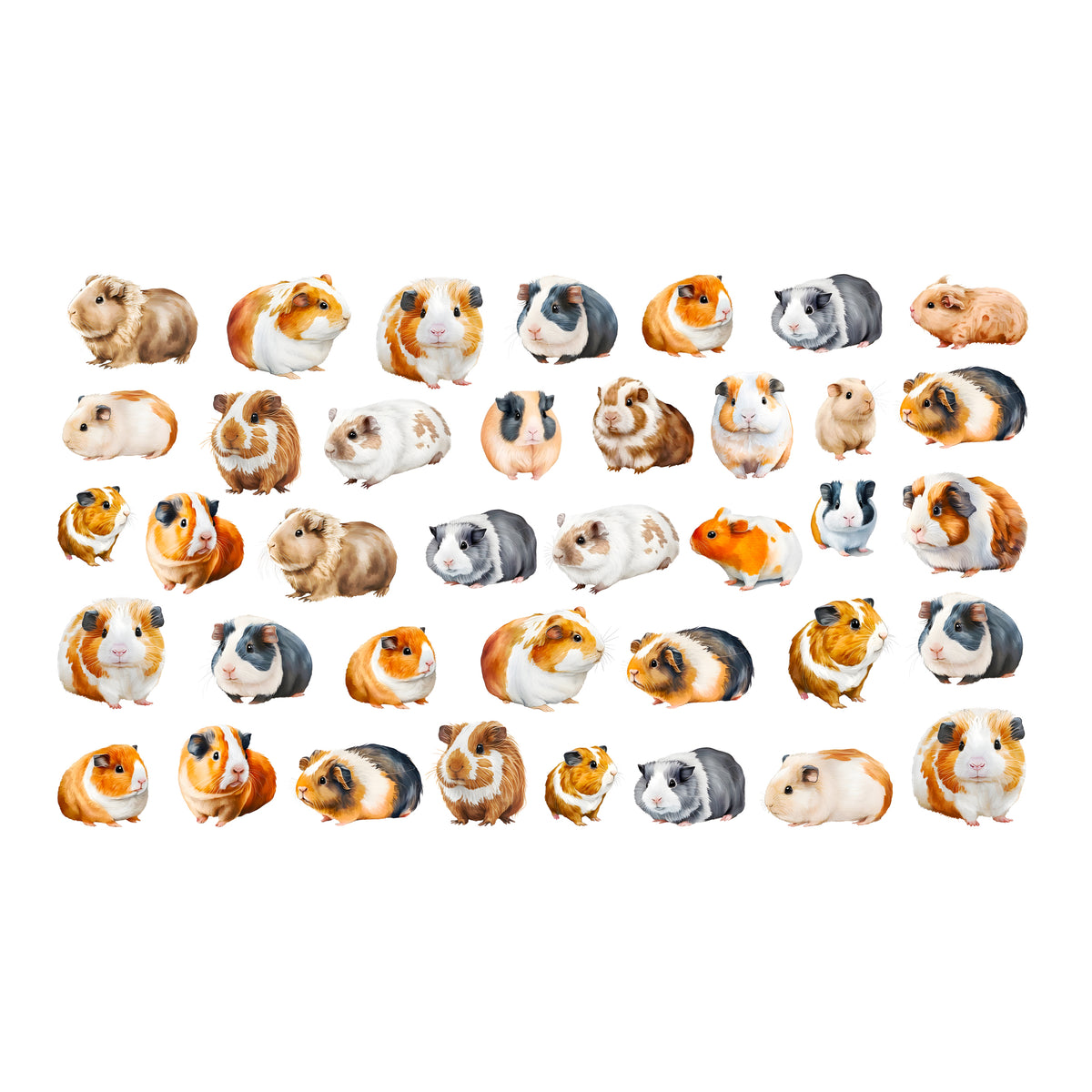 Wandtattoo Meerschweinchen