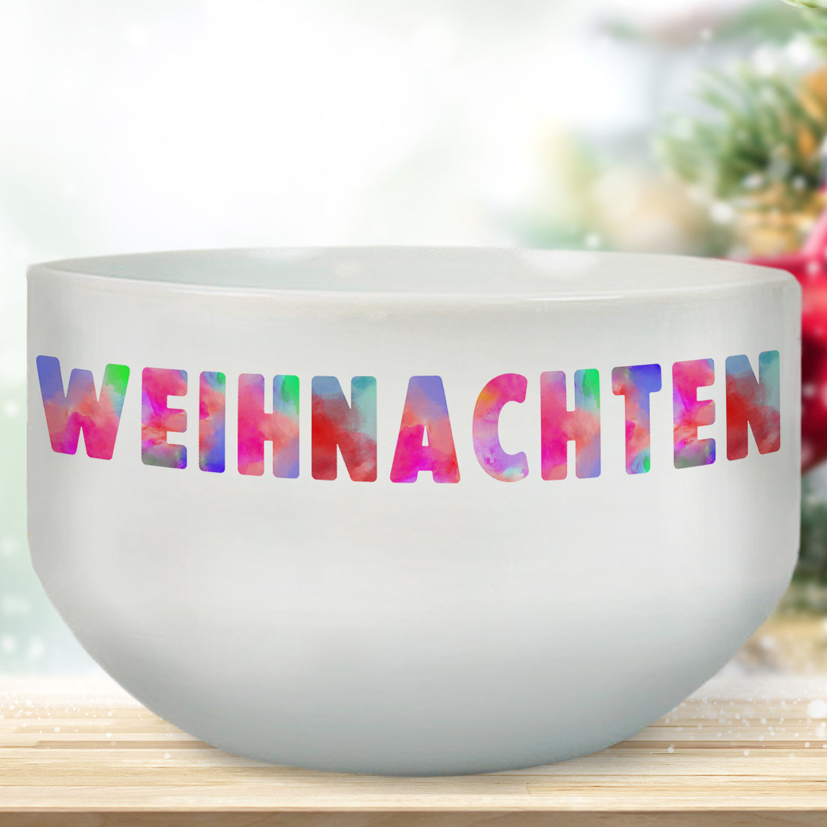 Müslischale mit buntem Namen