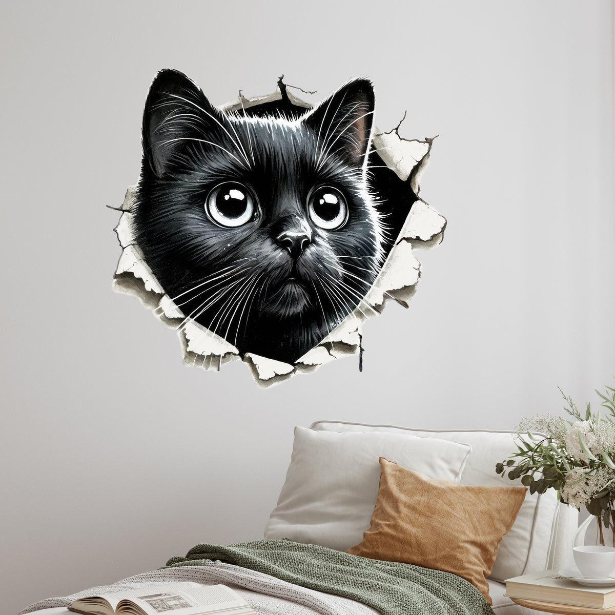 Wandtattoo Katze