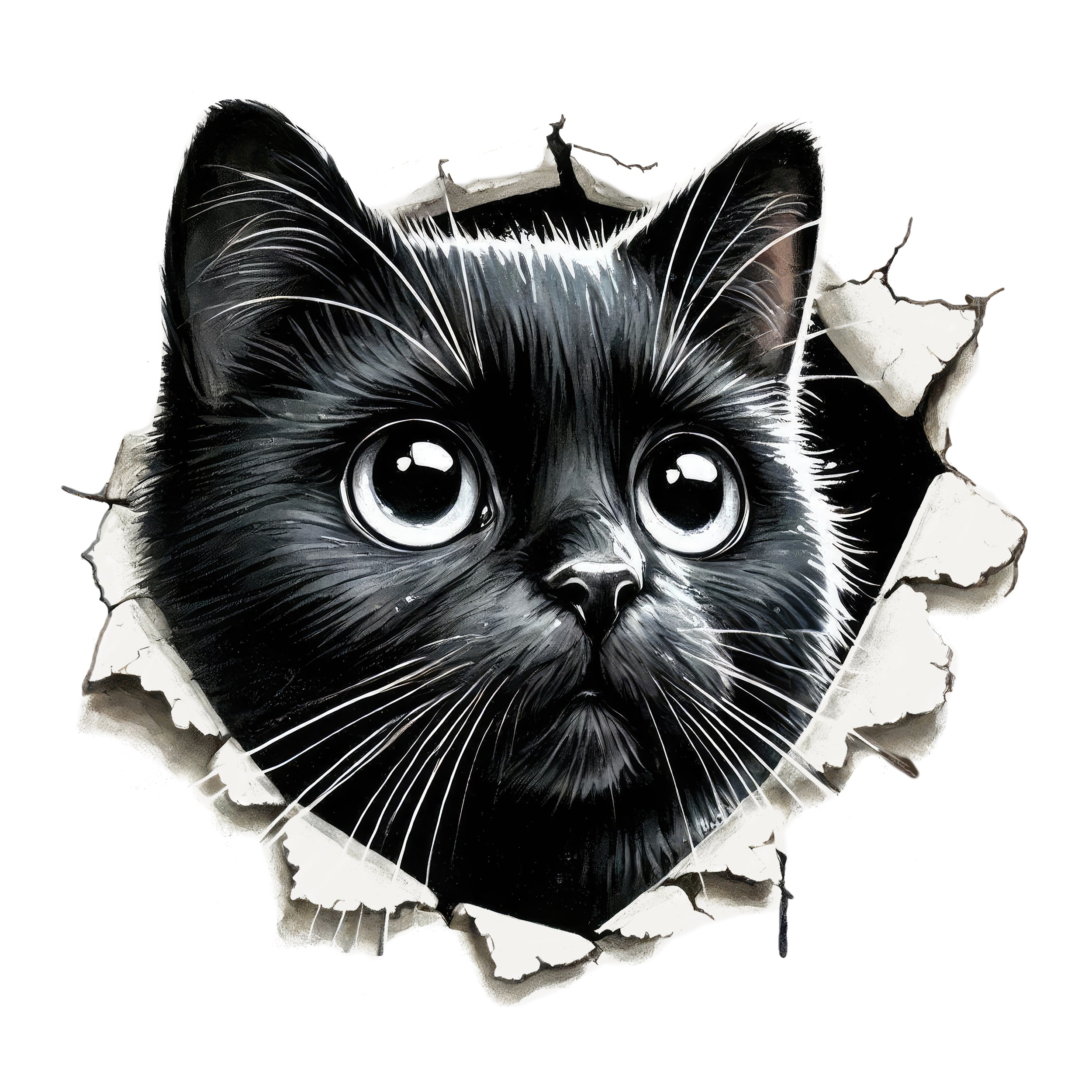 Wandtattoo Katze