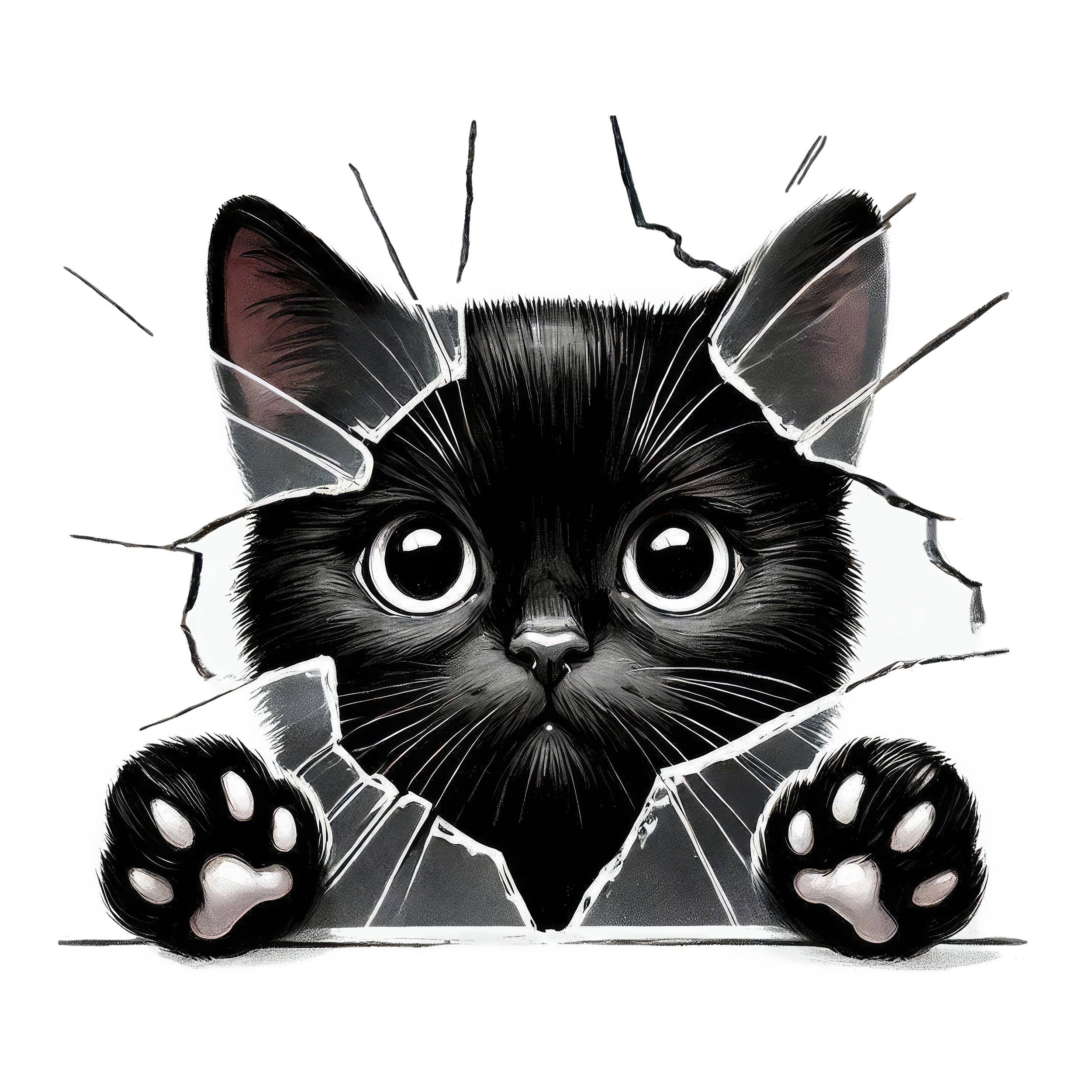 Wandtattoo Katze