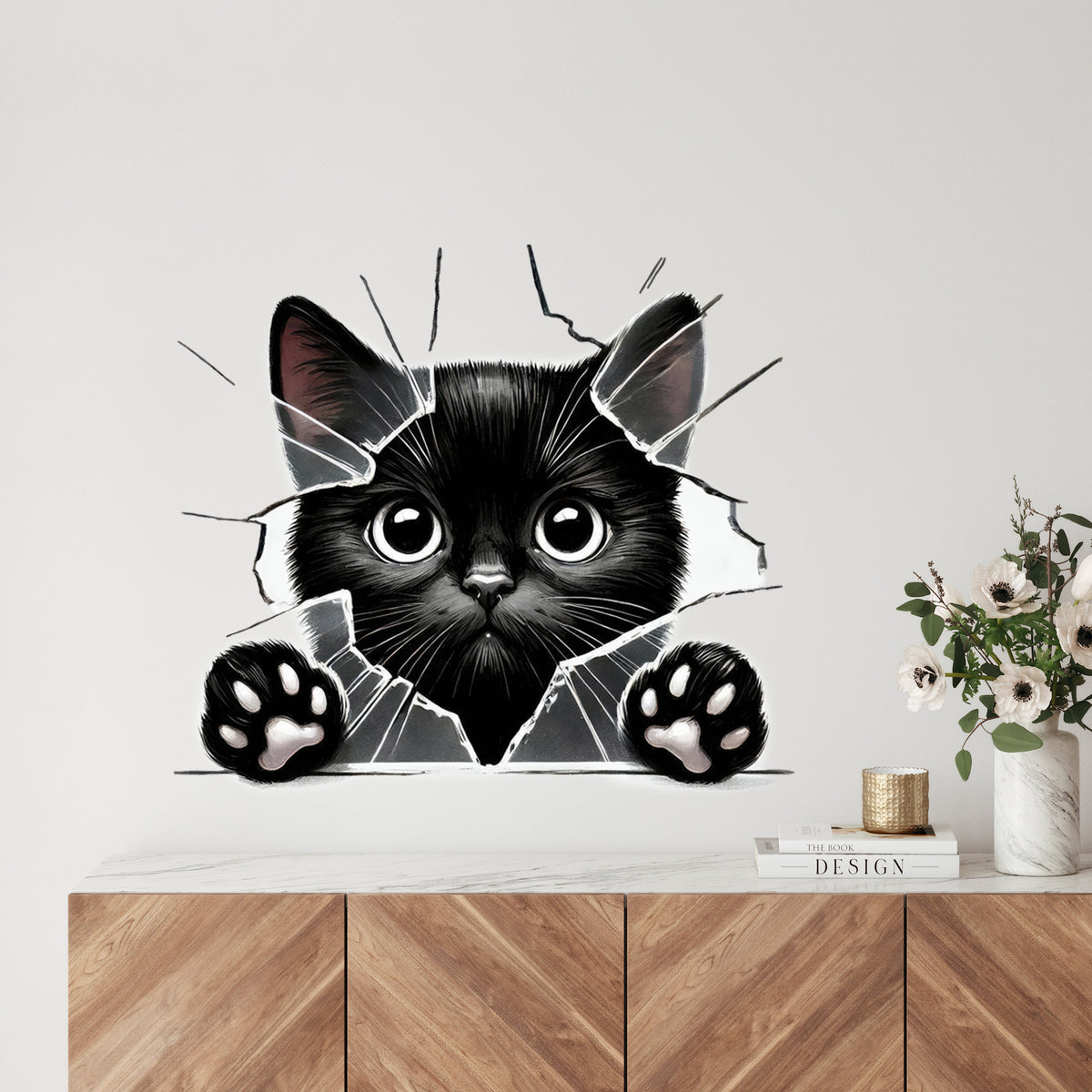 Wandtattoo Katze