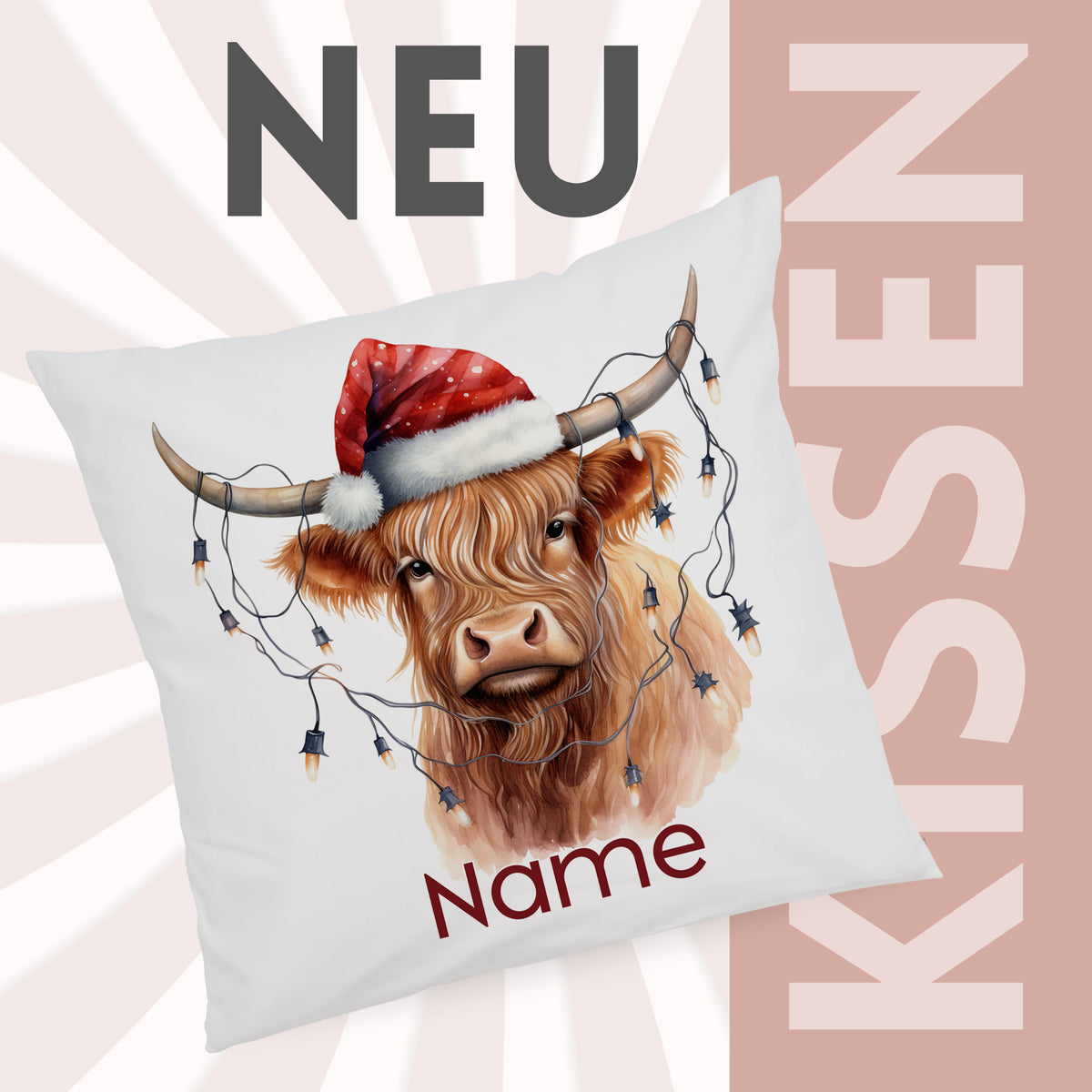 Kissenbezug Highlandrind