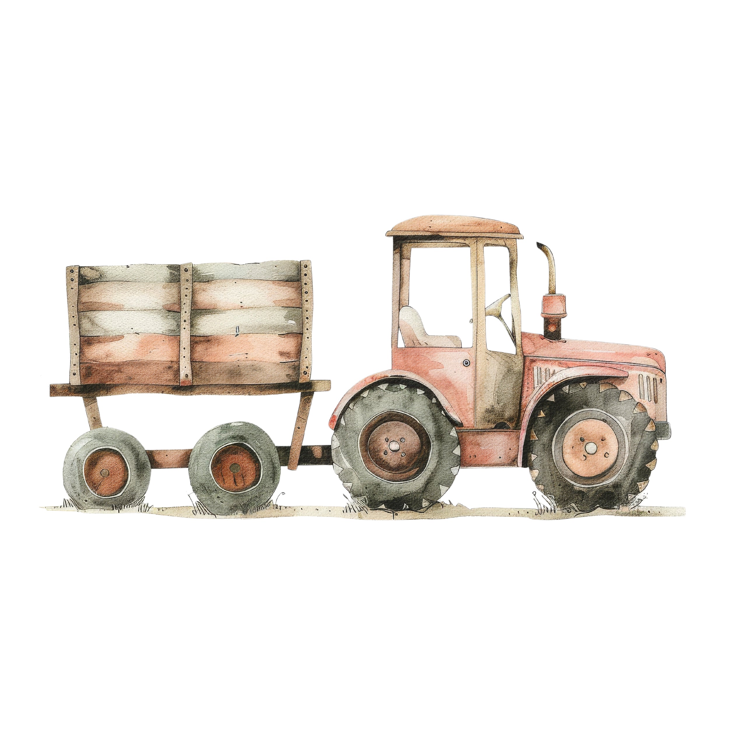 Wandtattoo Traktor - Für kleine Abenteurer