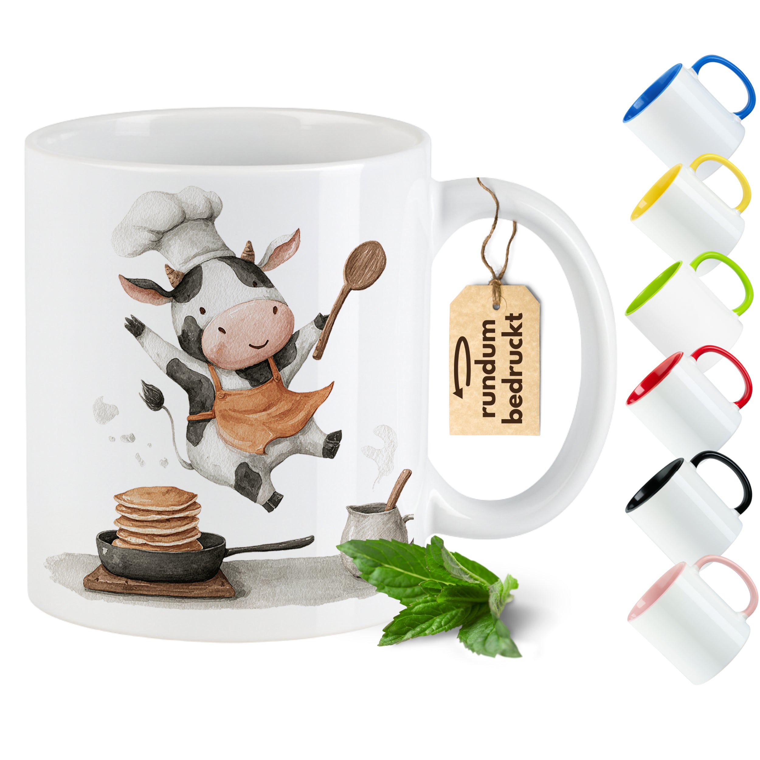 Tasse mit tanzender Kuh