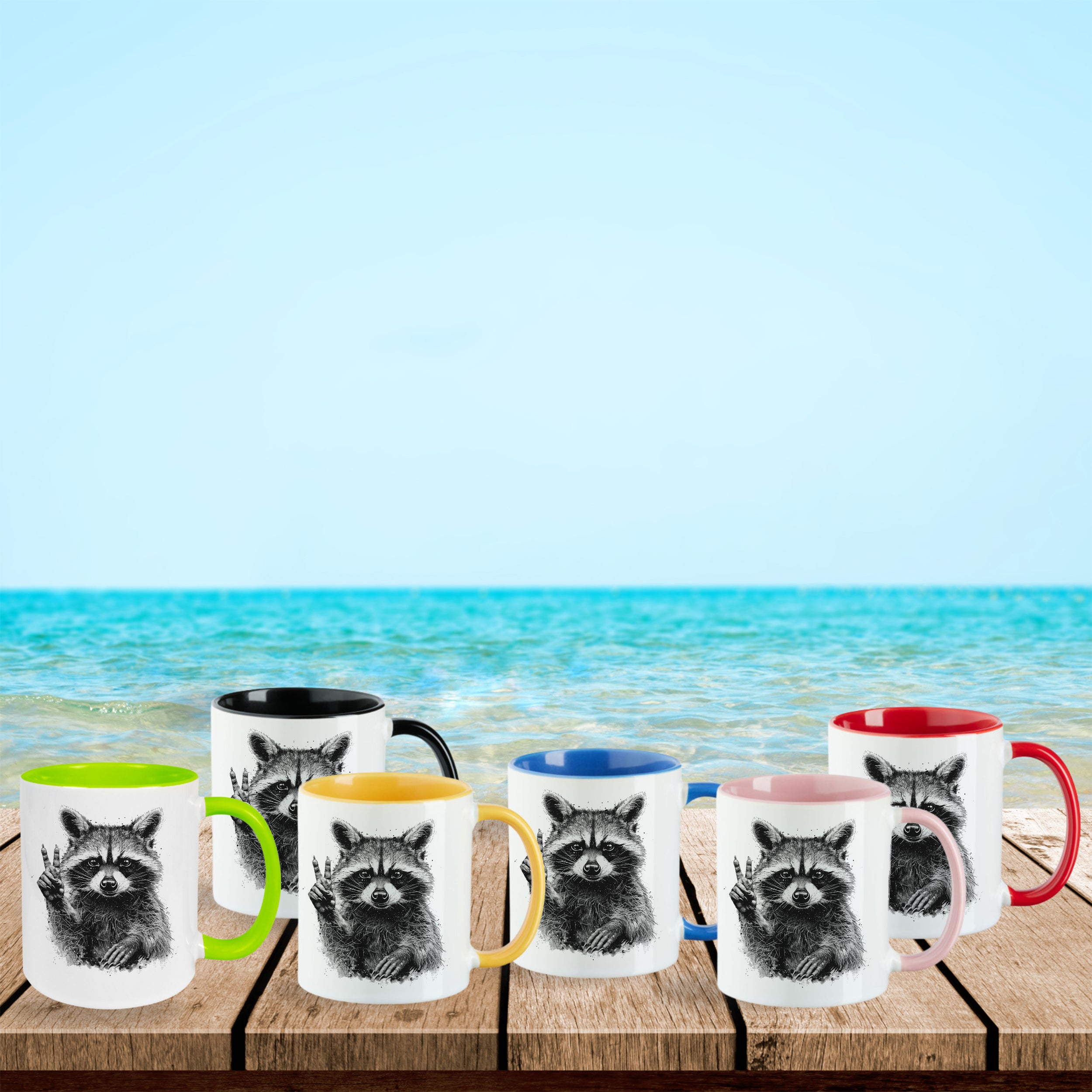 Tasse Waschbär