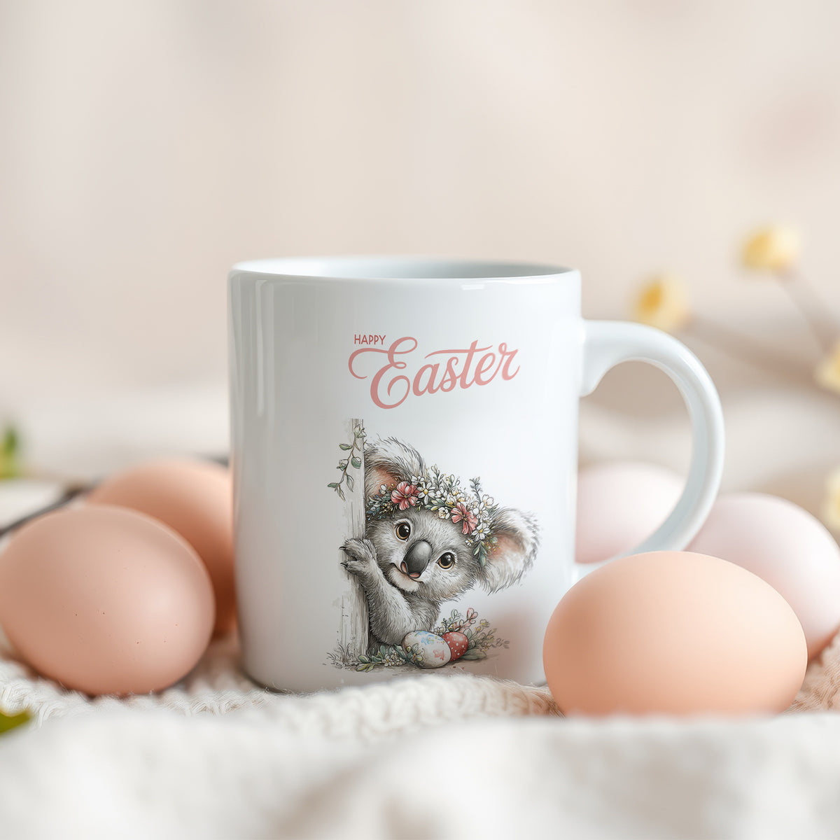 Tasse Koala mit Ostermotiv