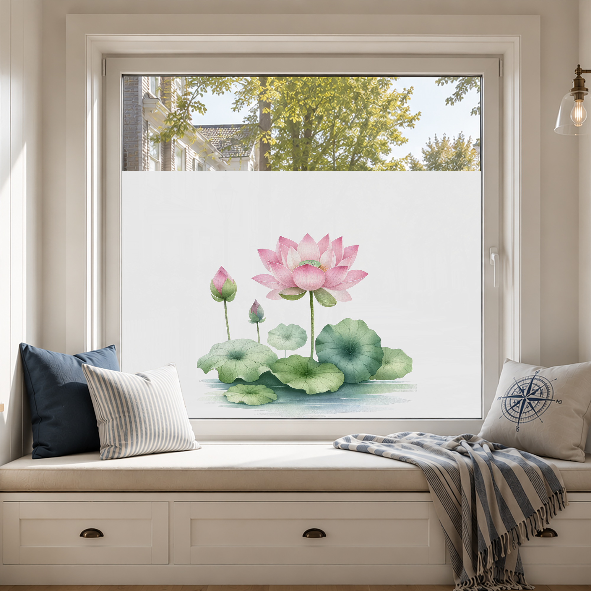 Fensterfolie Wellness Lotusblüte