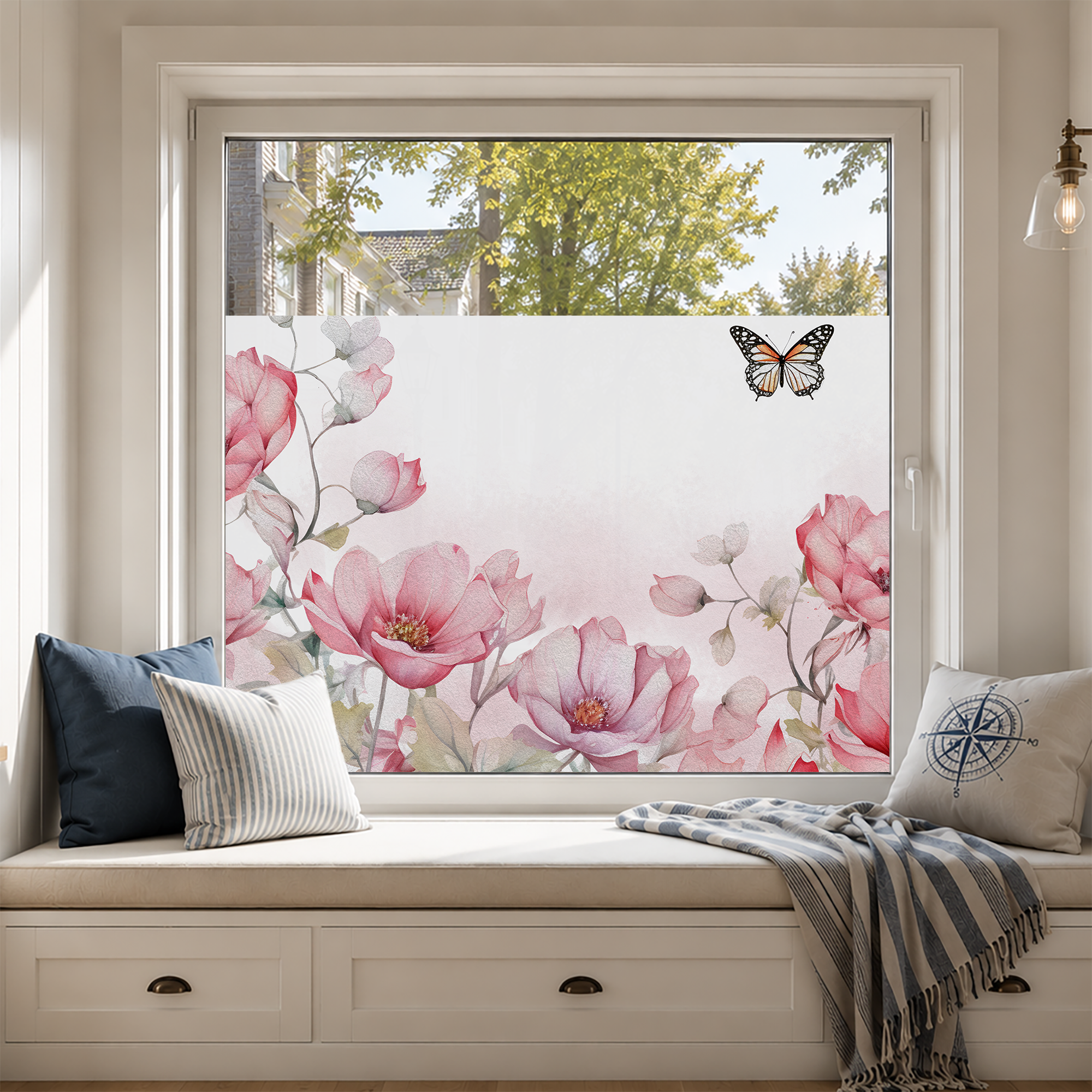 Fensterfolie Blumen