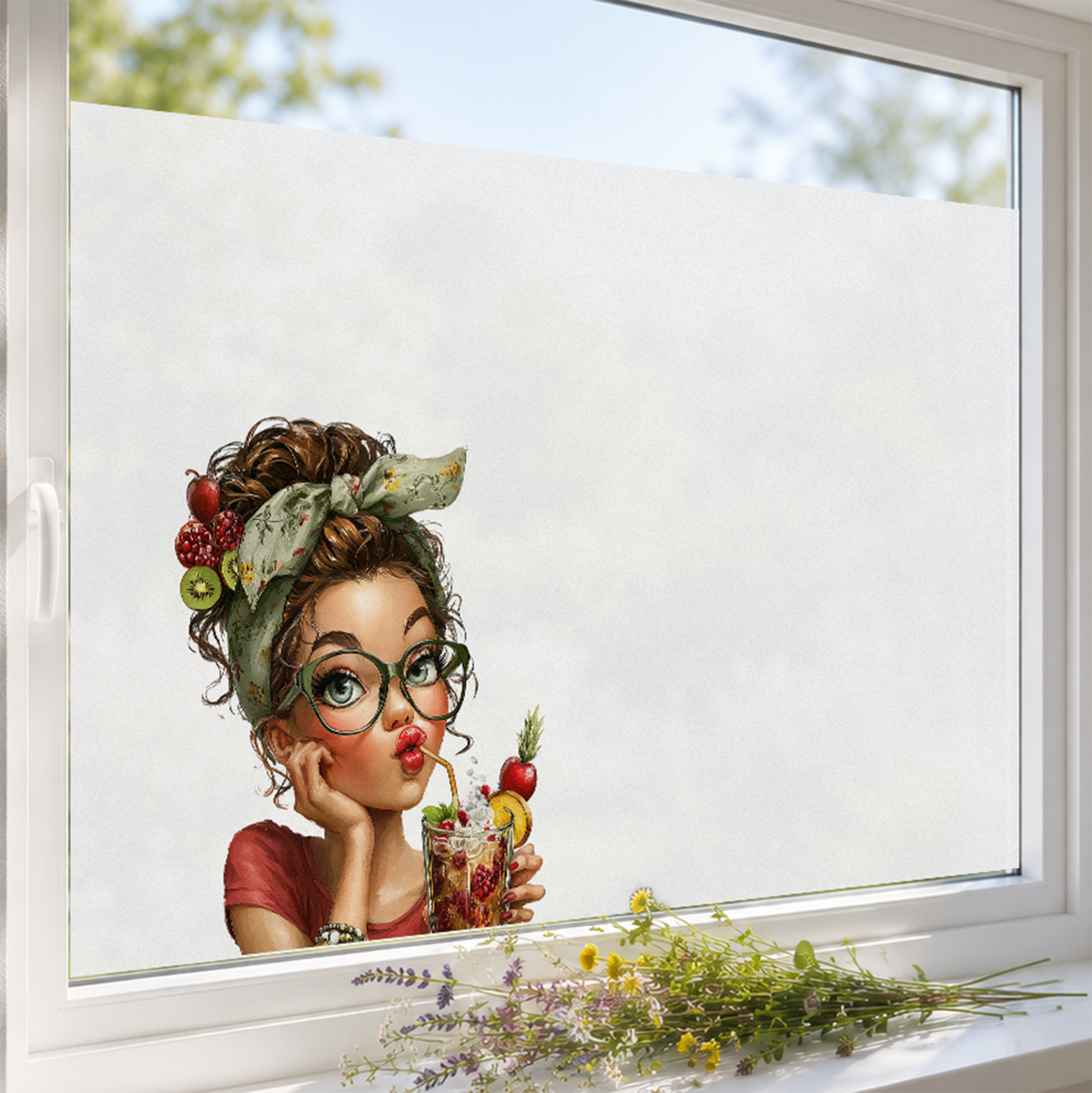 Fensterfolie Mädchen