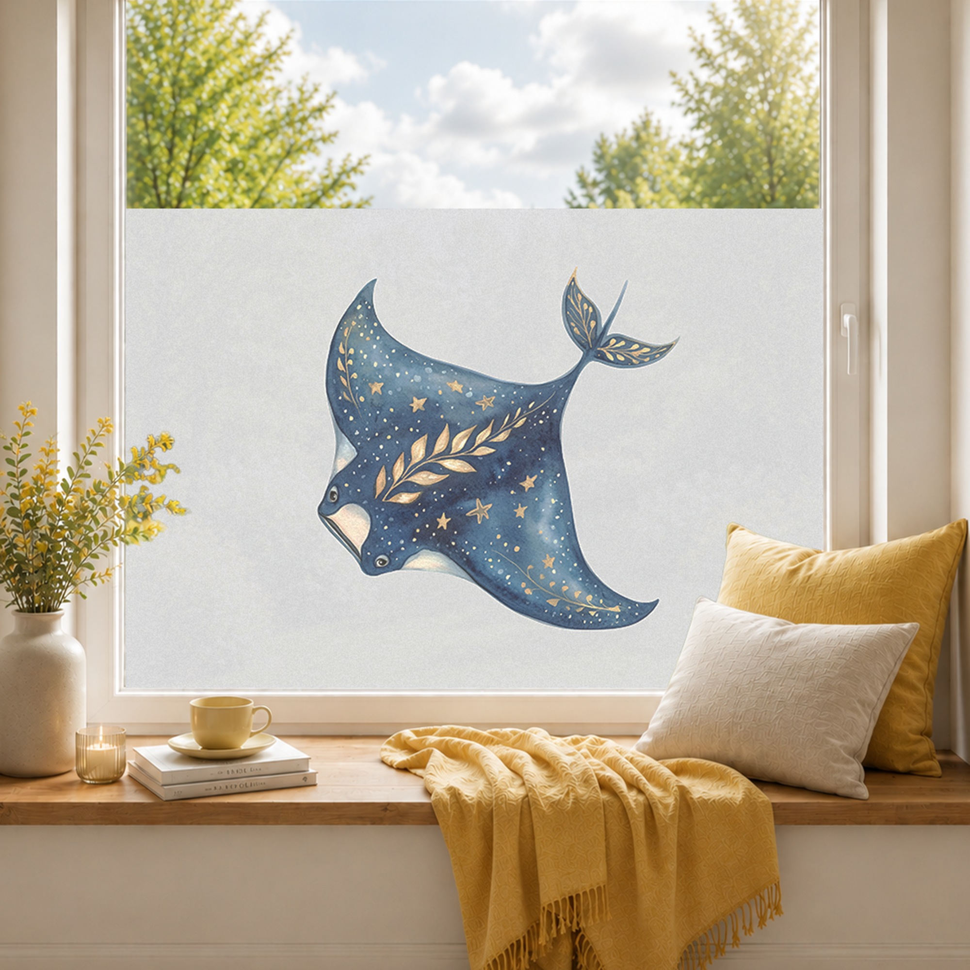Fensterfolie Manta Rochen