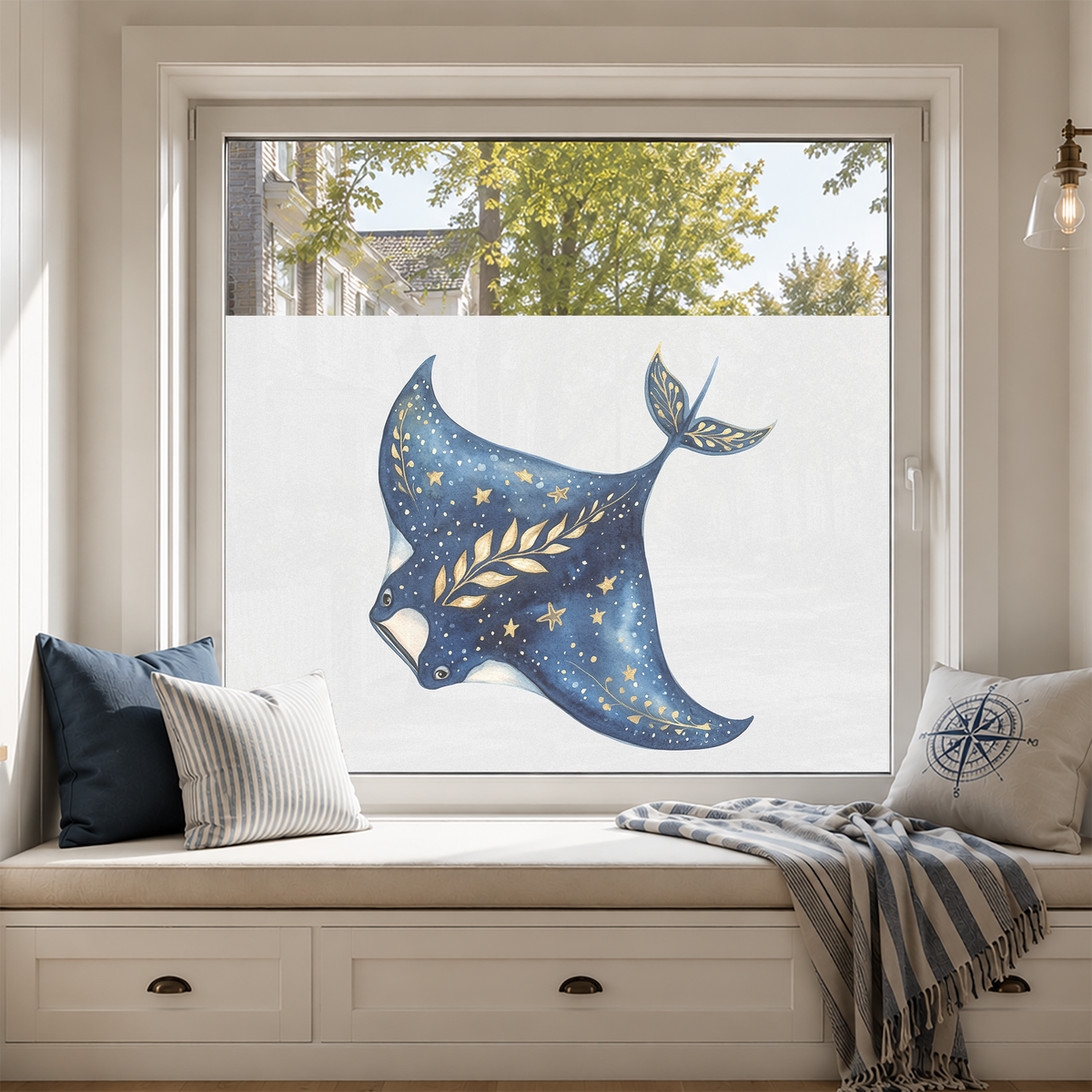 Fensterfolie Manta Rochen