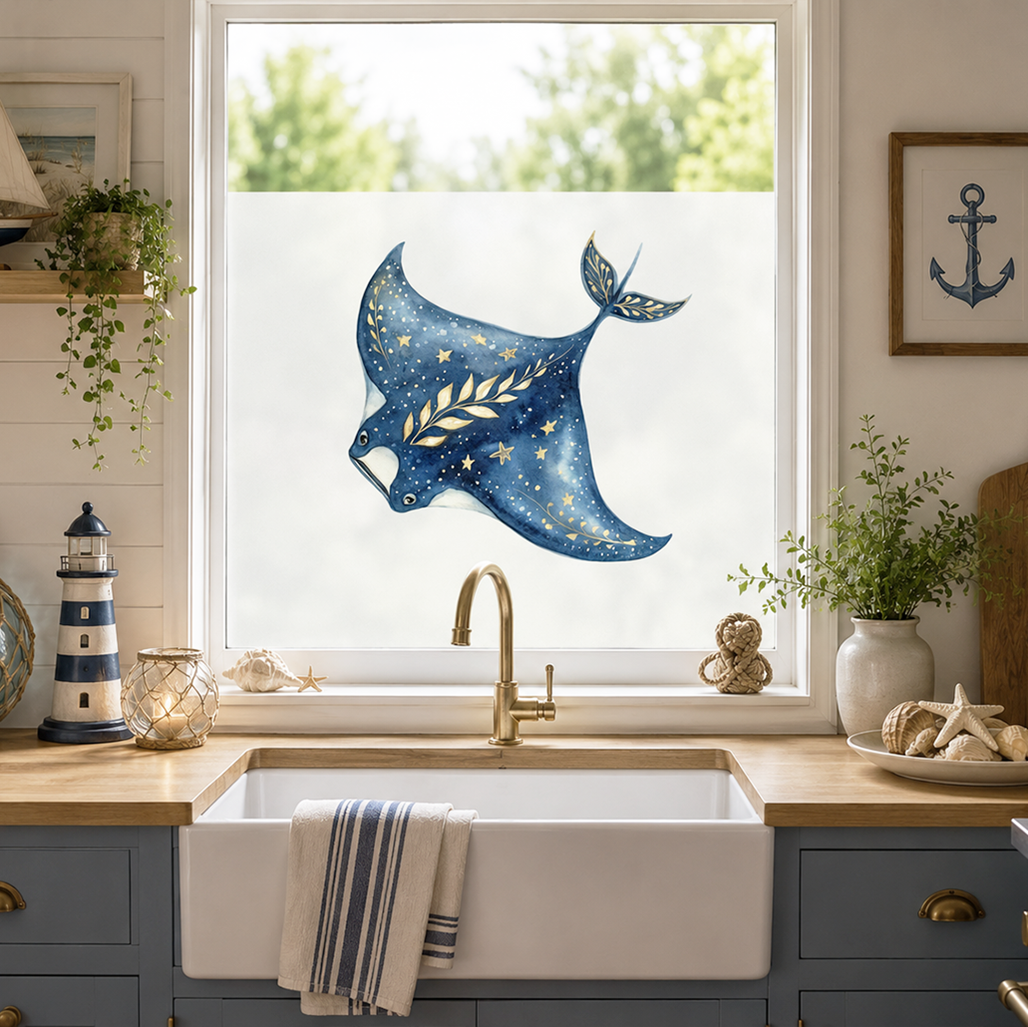 Fensterfolie Manta Rochen