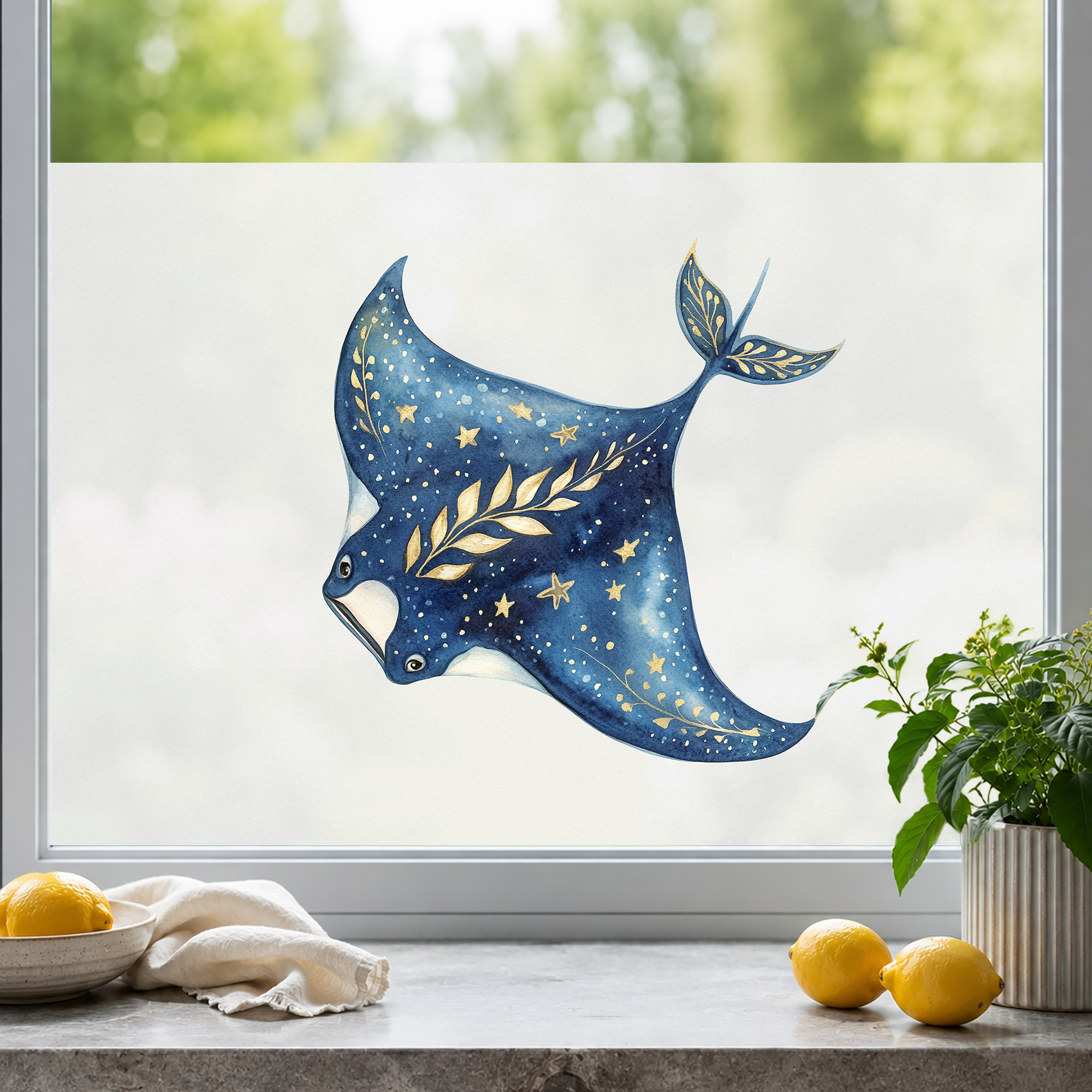 Fensterfolie Manta Rochen