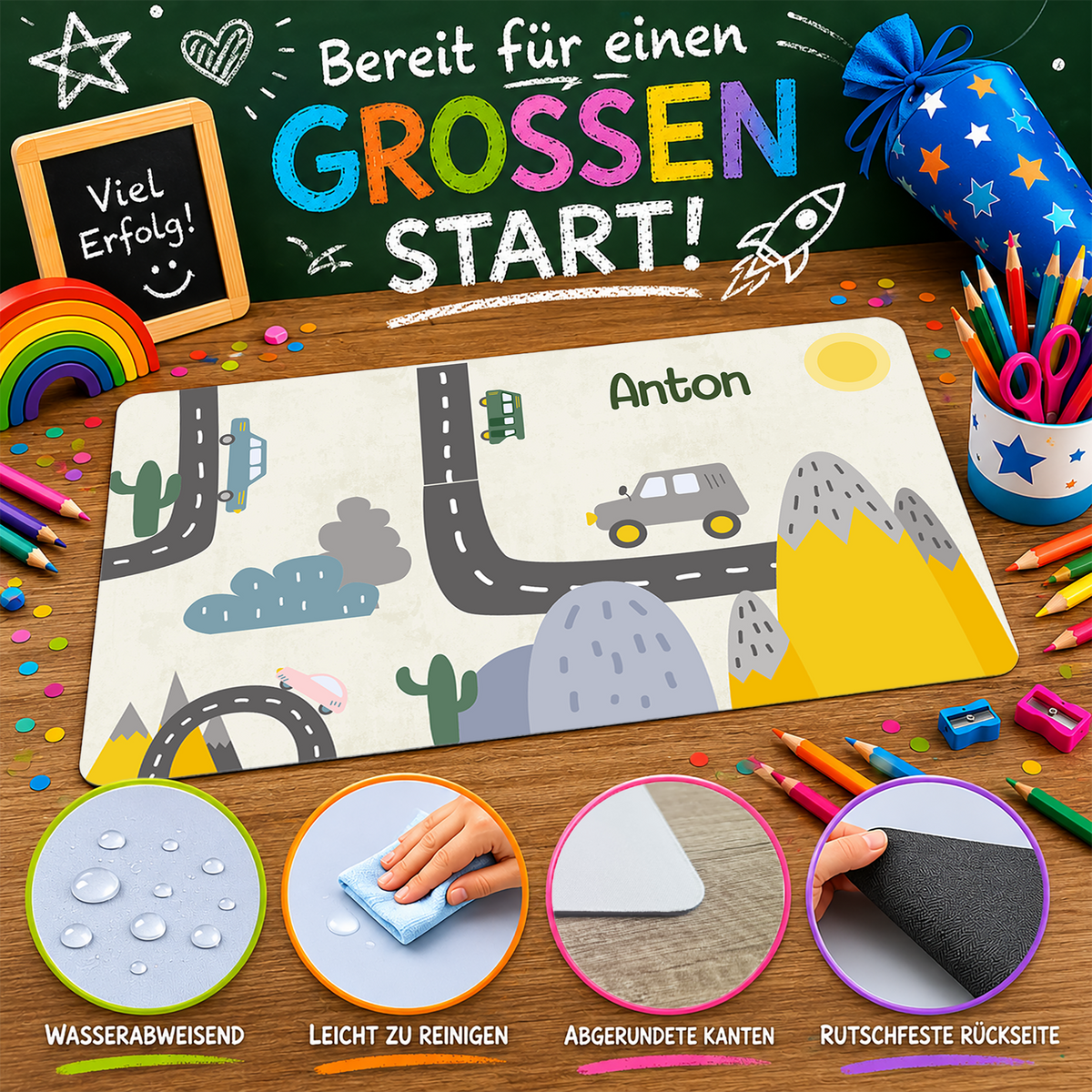 Schreibtischunterlage Fahrzeuge