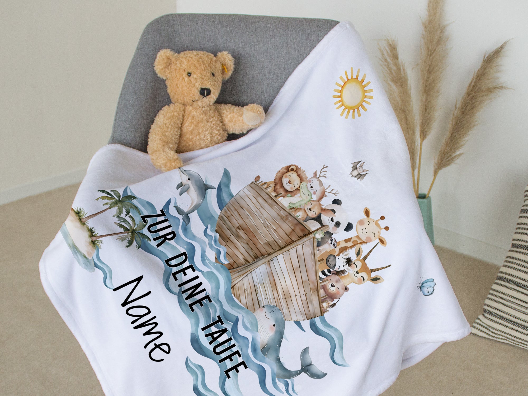Babydecke Taufe - Ein Herz voller Abenteuer