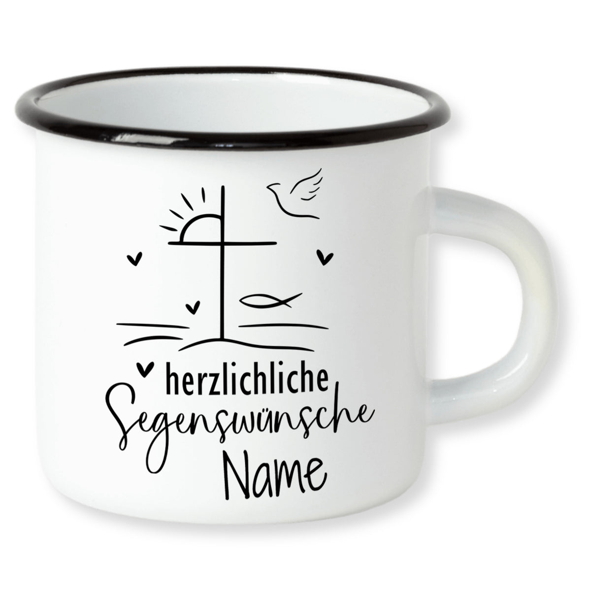 Emaile Becher Taufe - Herzliche Segenswünsche für den besonderen Tag