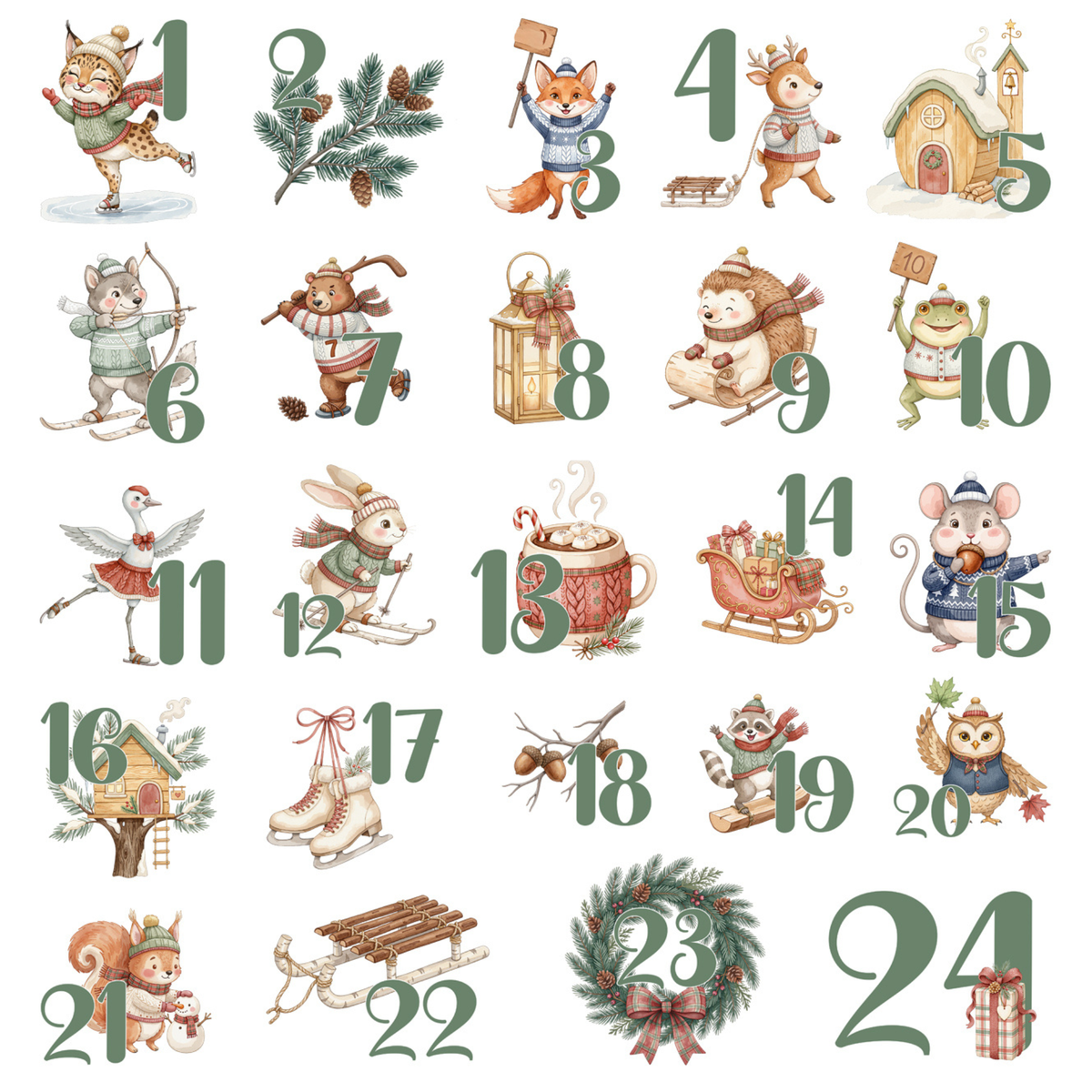 Adventskalender Winterspaß im Wald