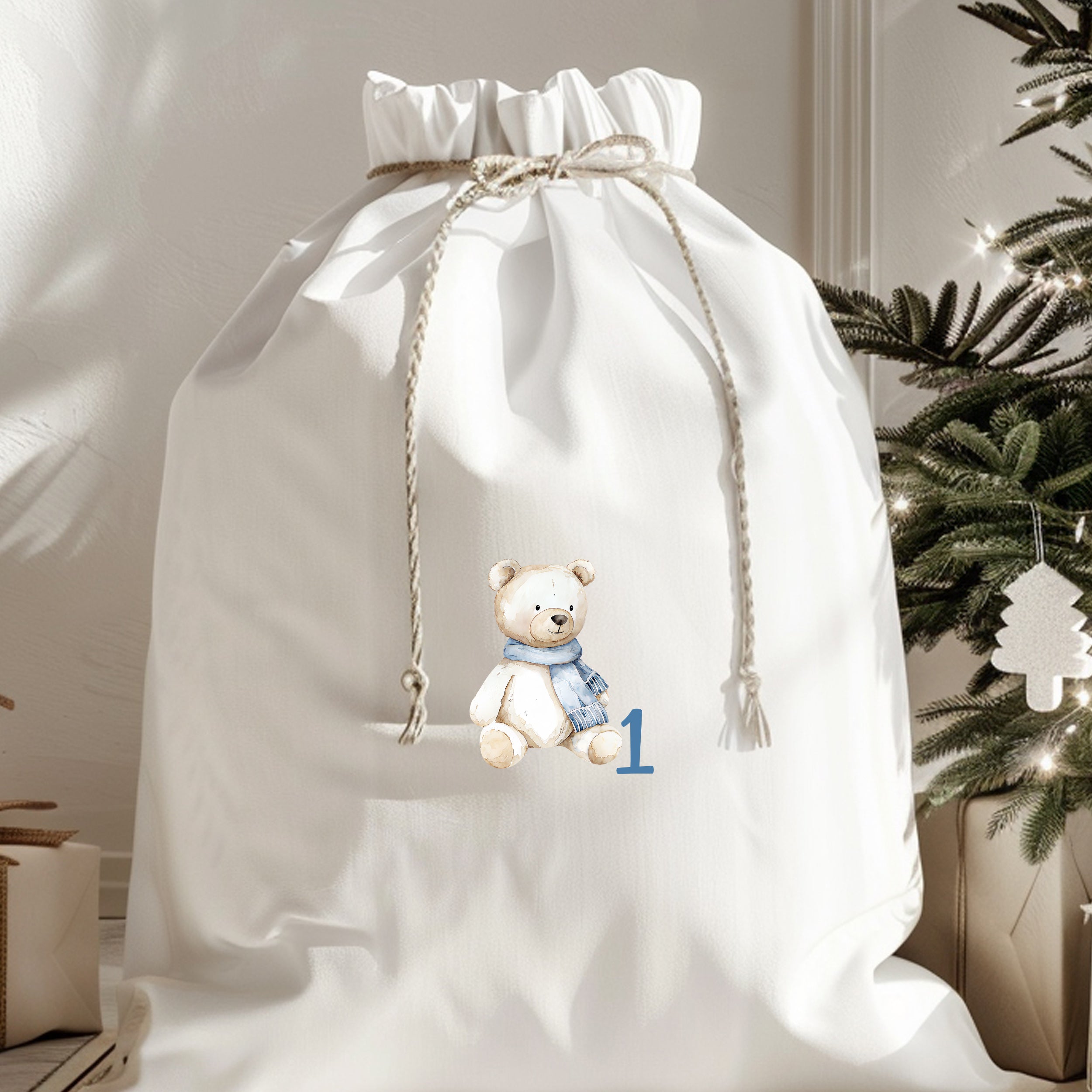 Bügelbilder für Adventskalender Winterzauber in Blau