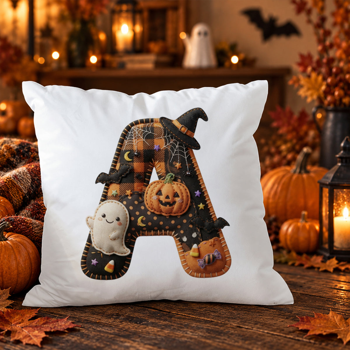 Kissenbezug mit Halloween-Motiv A