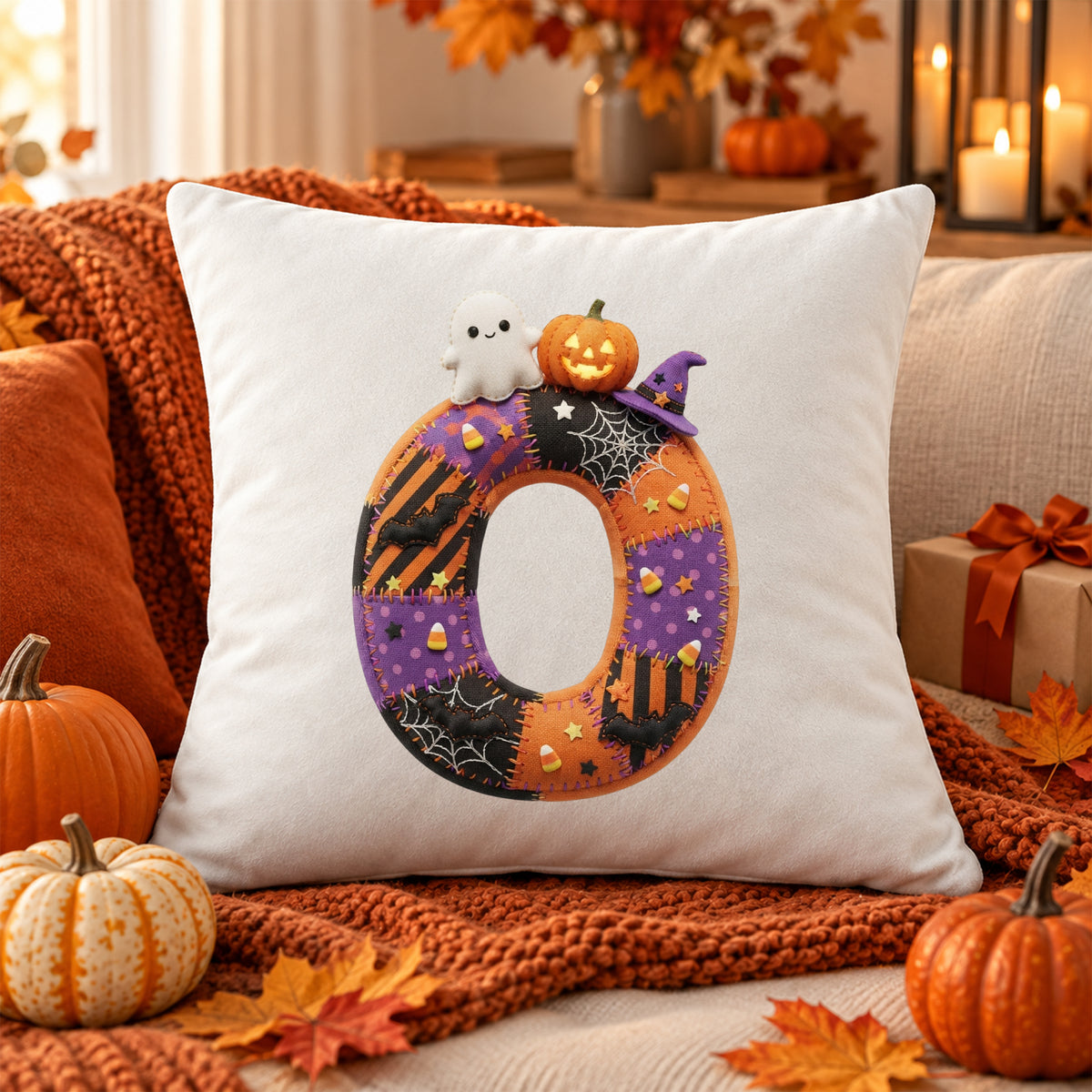 Kissenbezug mit Halloween-Motiv O