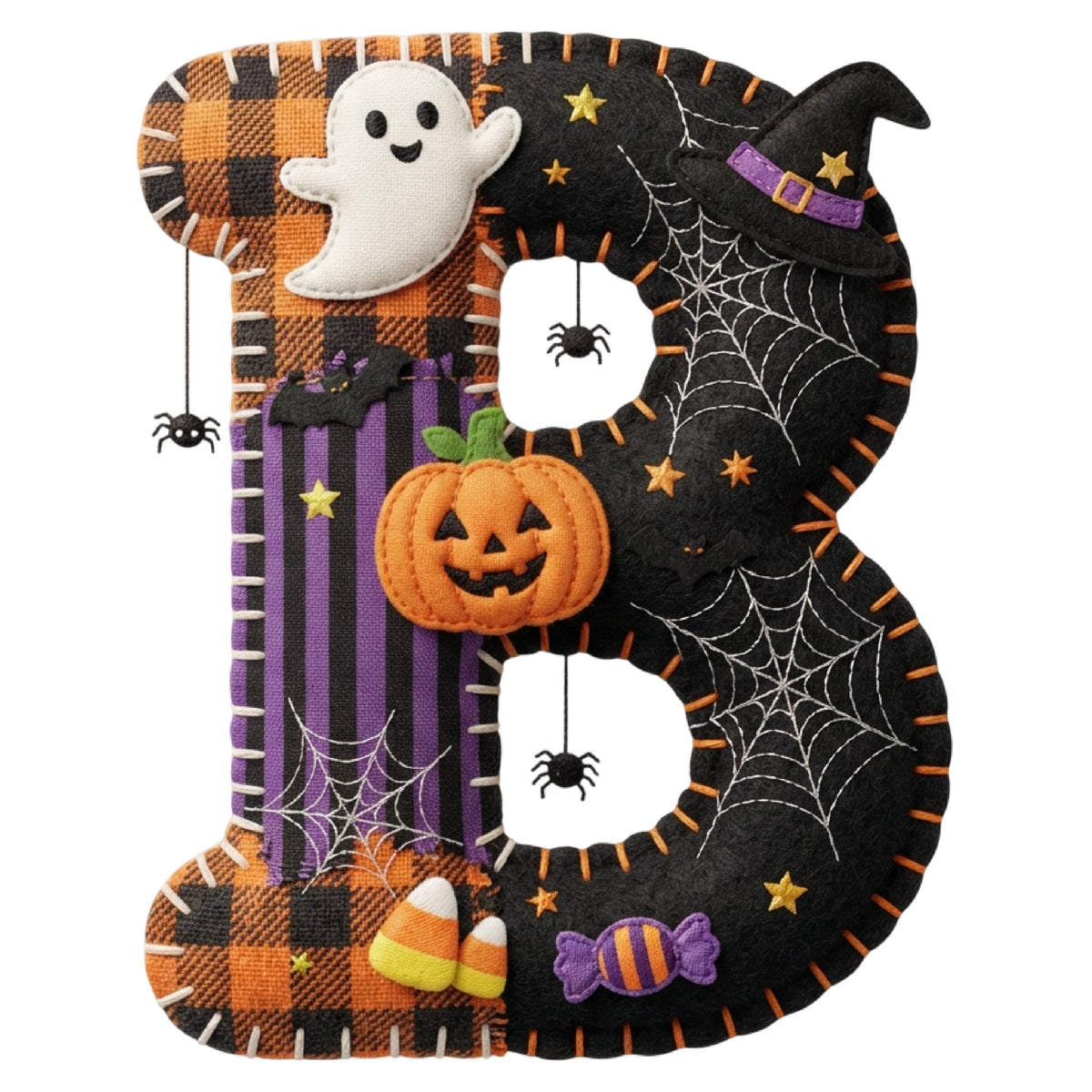 Turnbeutel Halloween Buchstabe B - Für schaurig schöne Abenteuer