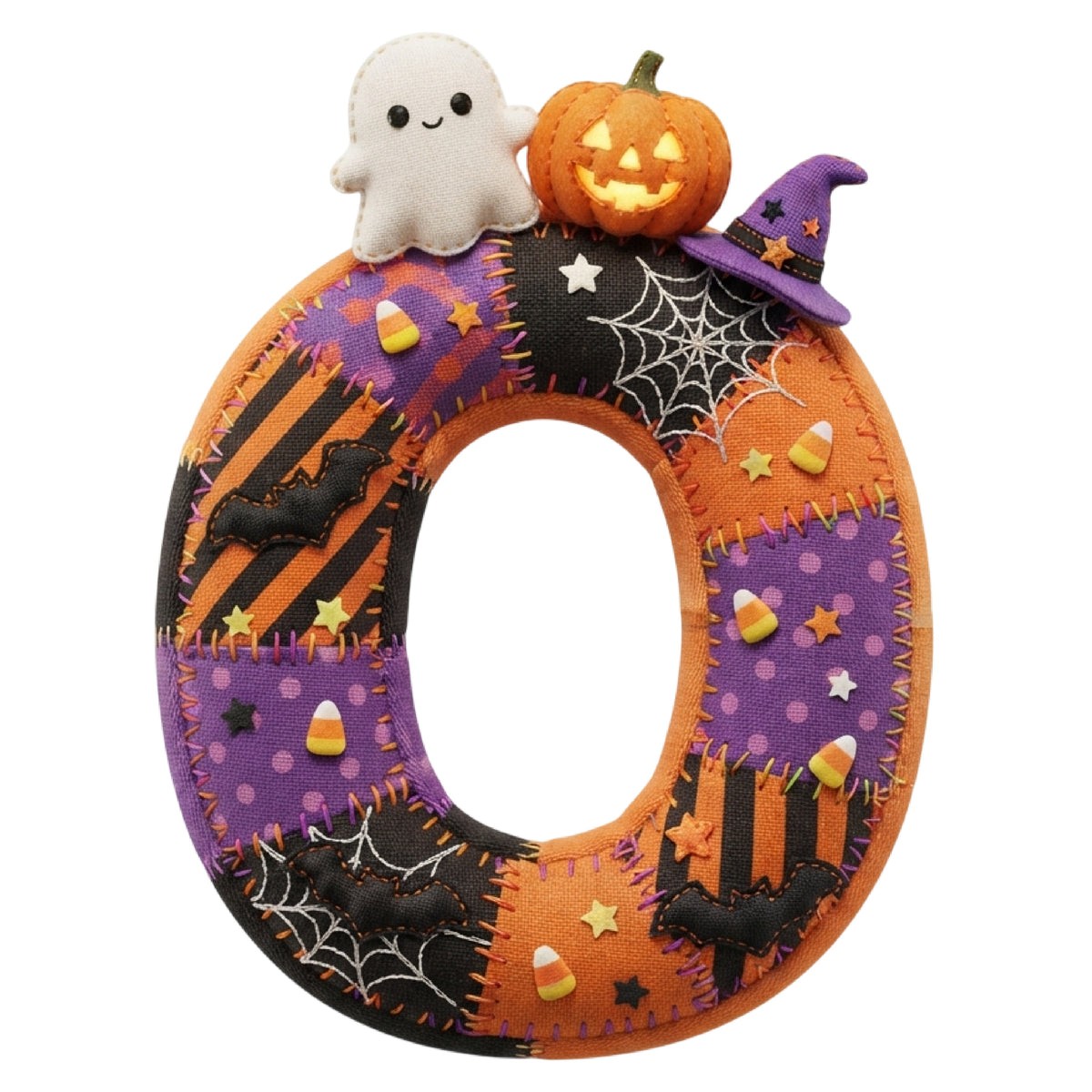 Turnbeutel Halloween Buchstabe O - Fröhliche Gruselzeit