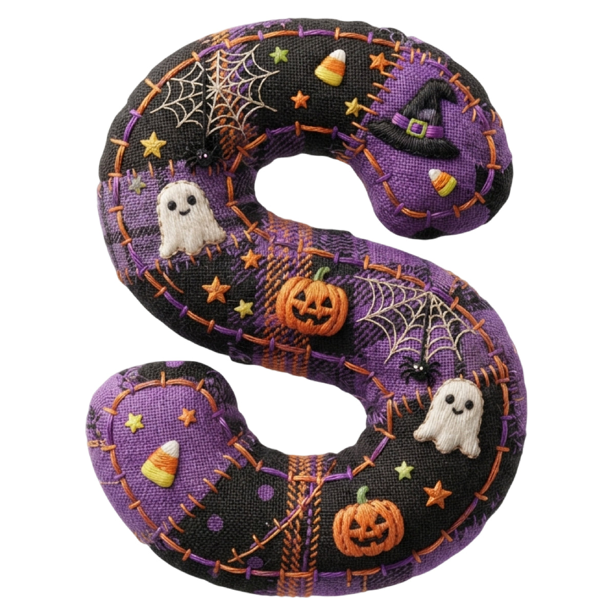 Turnbeutel Halloween Buchstabe S - Für gruselige Abenteuer