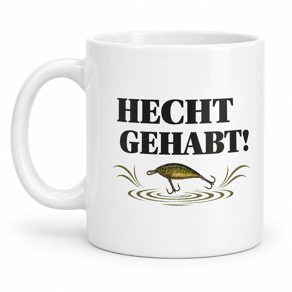 Angler-Tasse mit Namen – Hecht gehabt! – Spruchseite
