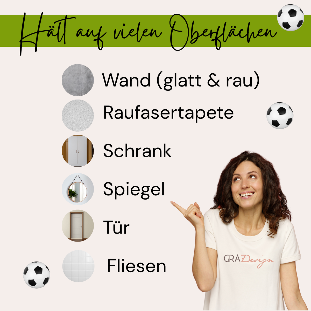 Wandtattoo Fußball