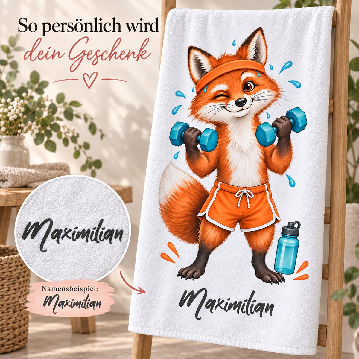 Personalisiertes Fitness-Handtuch, Motiv 1, Ansicht 5