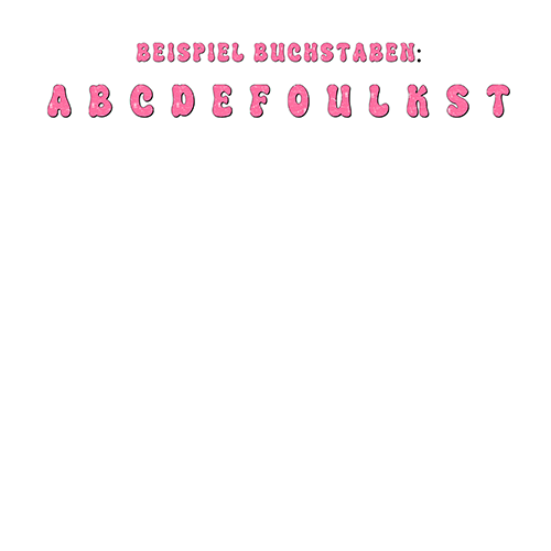 Müslischale mit Namen in Rosa Schrift