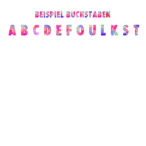 Müslischale mit buntem Namen