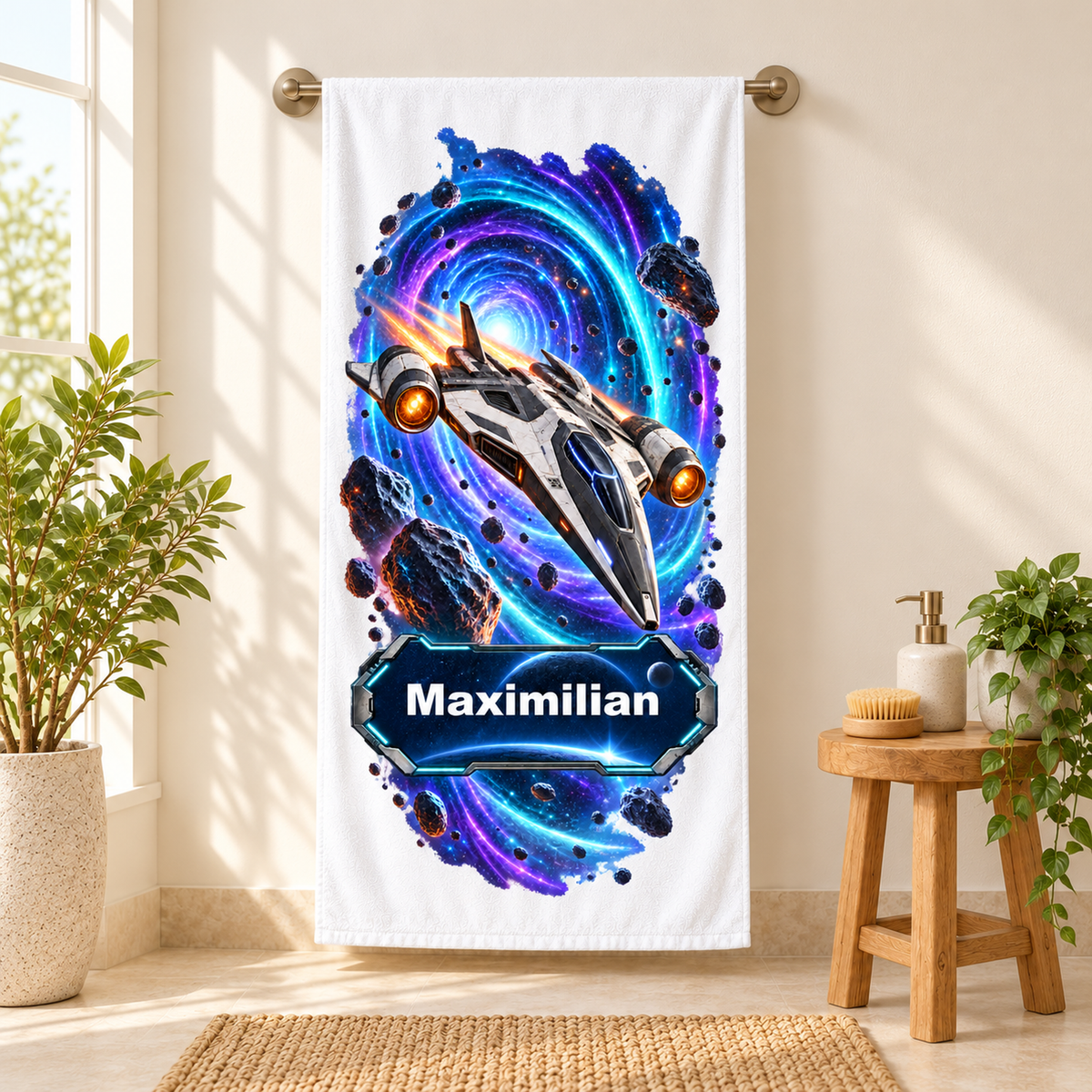 Weltall-Handtuch Warp-Sprung – Galeriebild 8