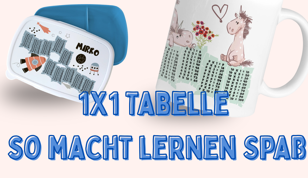 1x1-Tabelle auf Bechern & Brotdosen: So macht Lernen im Alltag plötzlich Spaß (und bleibt hängen)