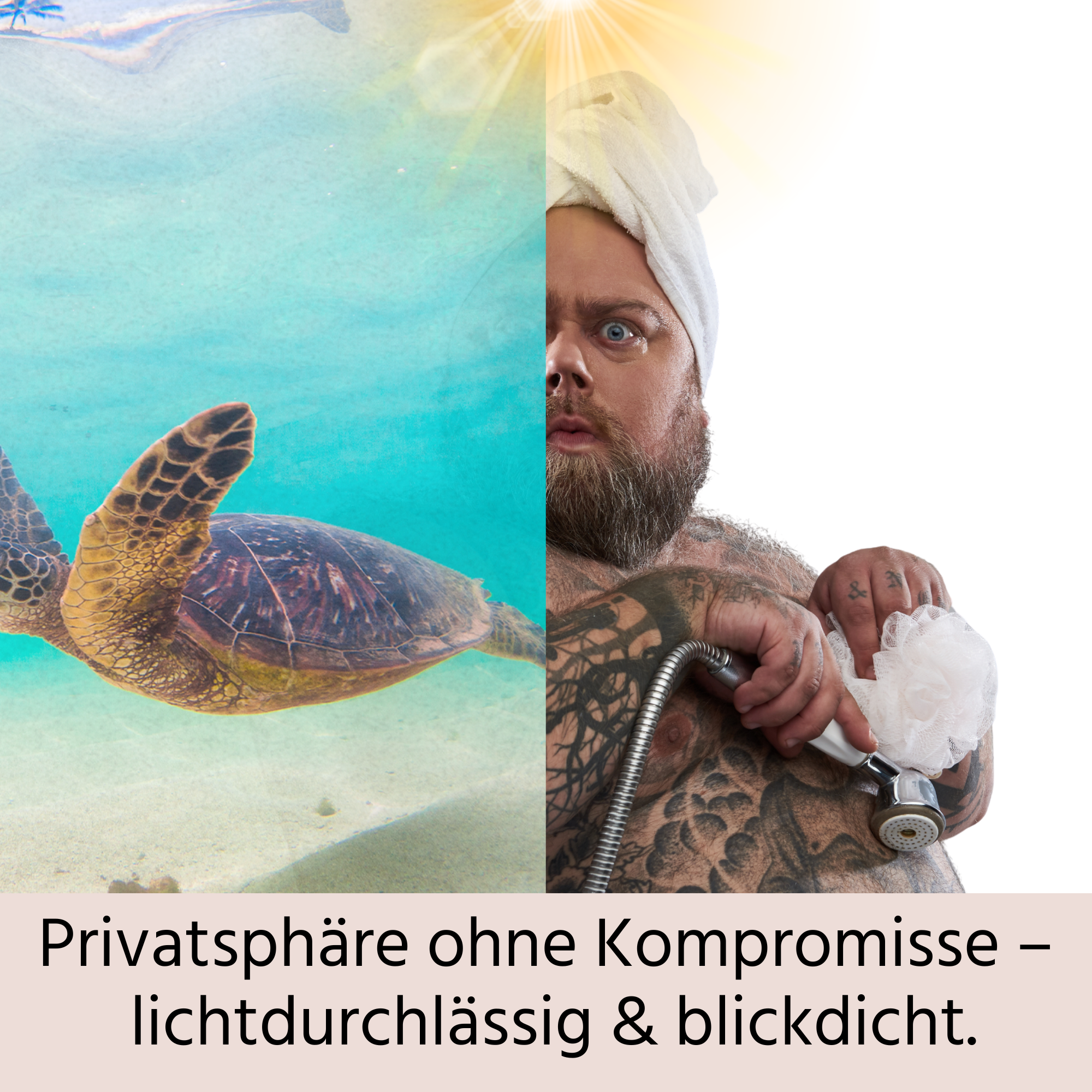 Privatsphäre ohne Kompromisse – lichtdurchlässig & blickdicht.