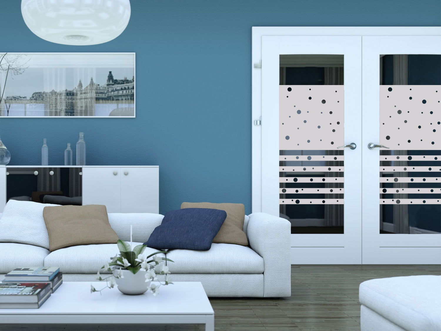 Sichtschutzfolie Fenster Streifen