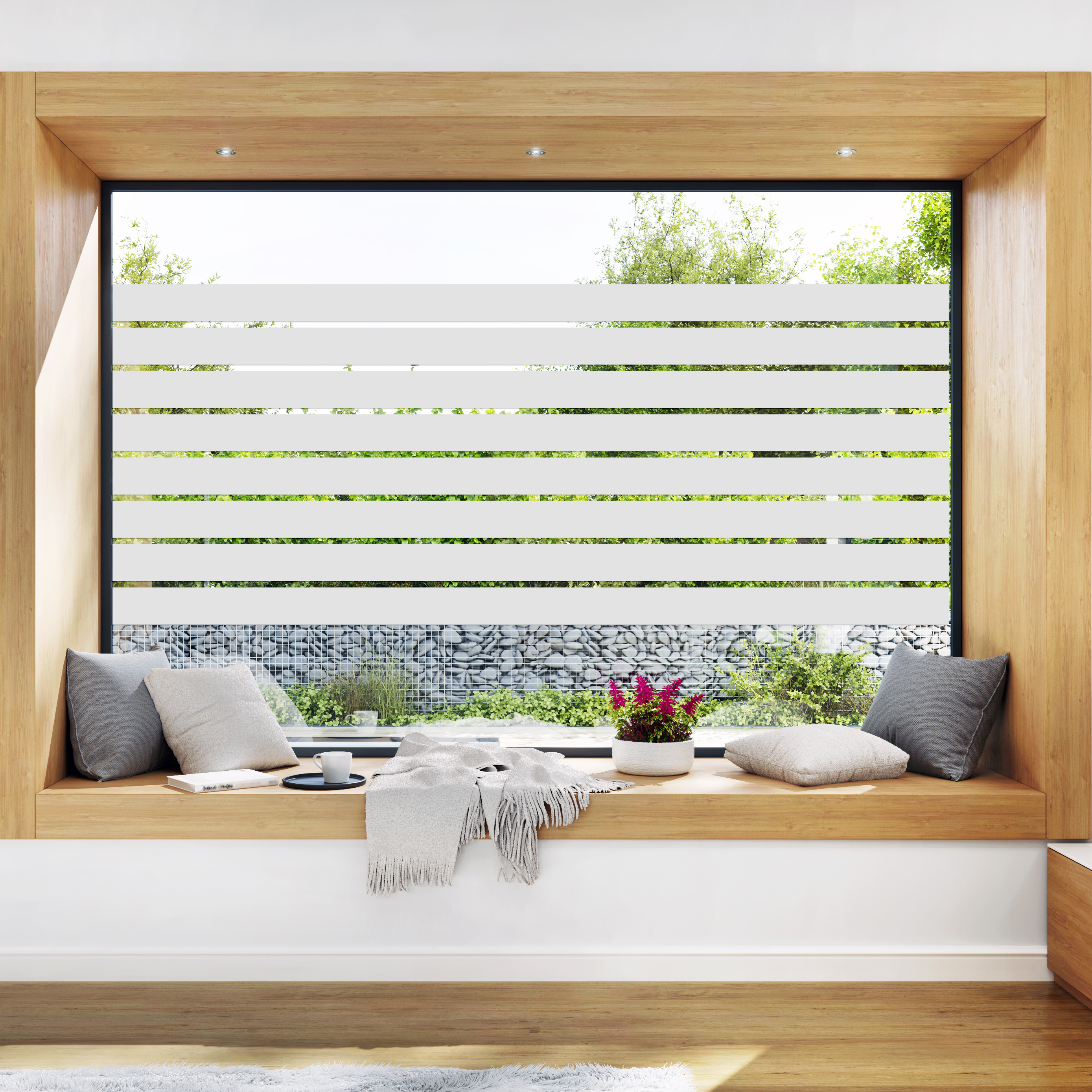 Streifen Fensterdekorfolie