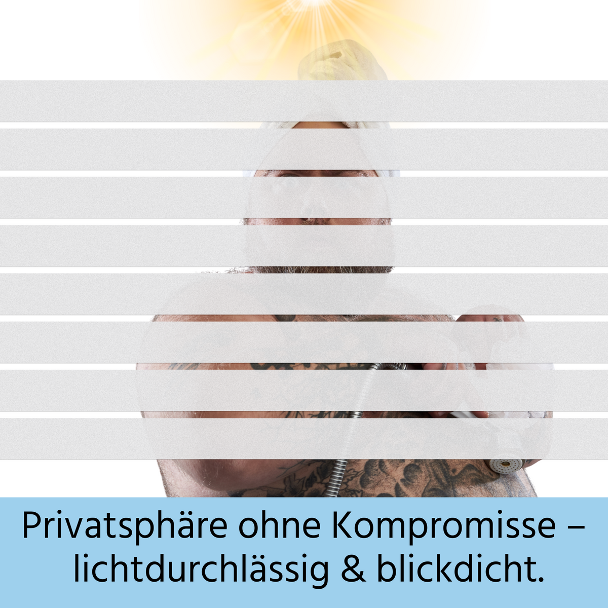 Streifenfolie für Fenster