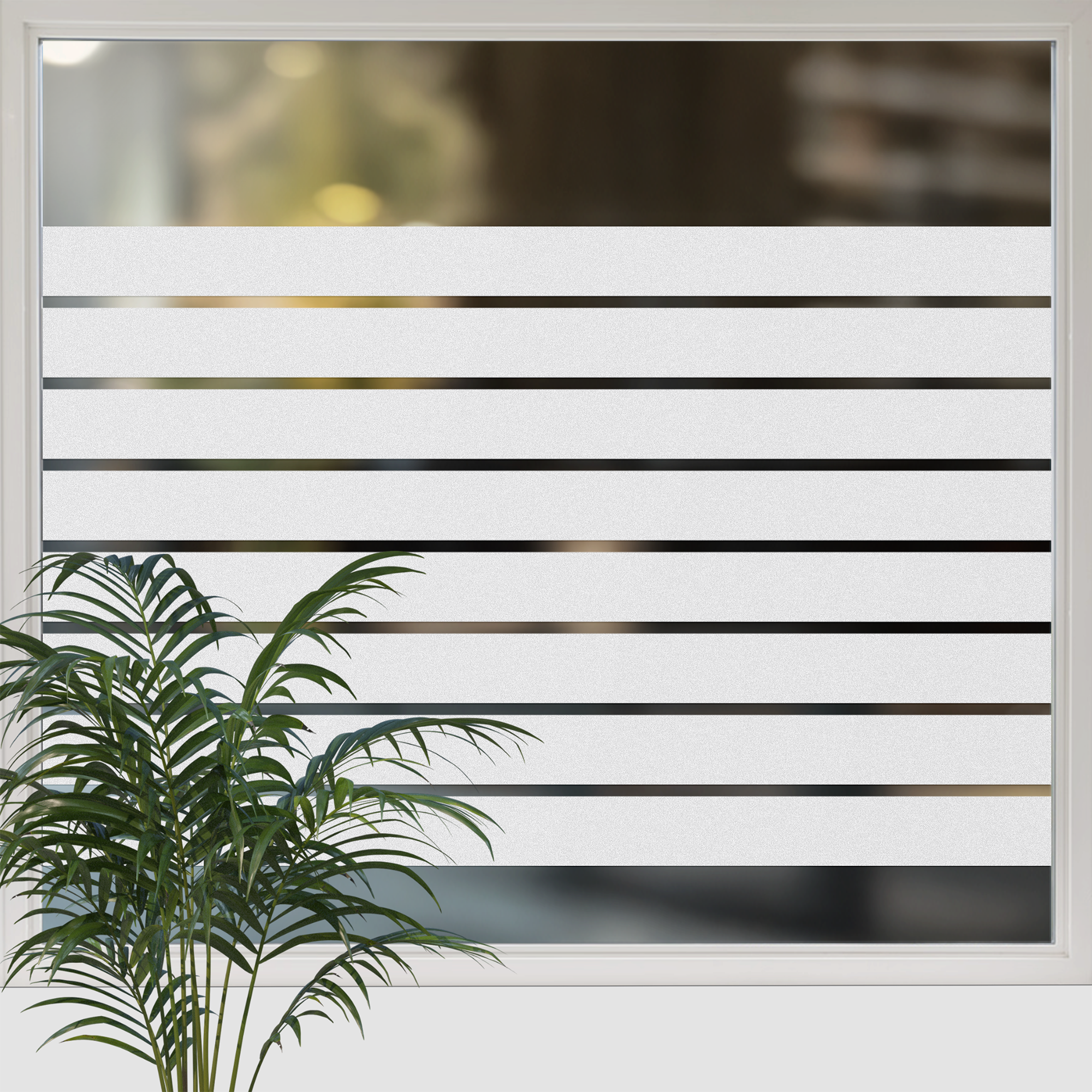 Fensterfolie Streifen dekorativ