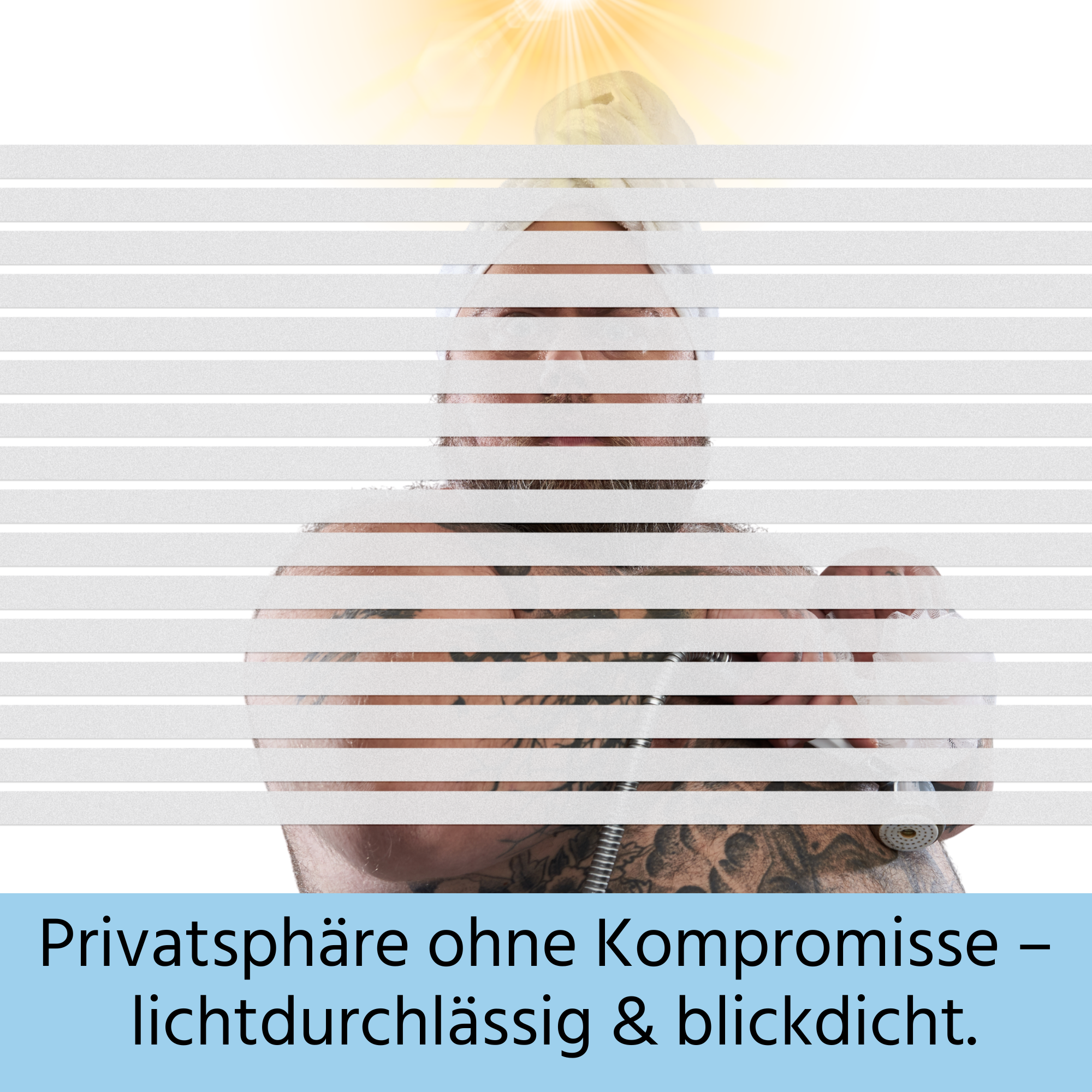 Sichtschutz Fensterfolie mit Streifen – lichtdurchlässig und blickdicht für mehr Privatsphäre
