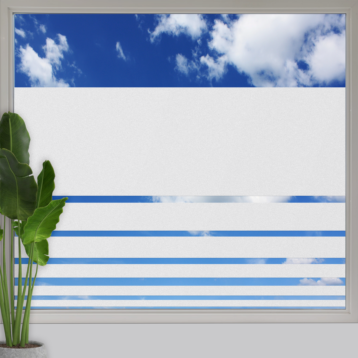 Fensterfolie Streifen minimalistisch