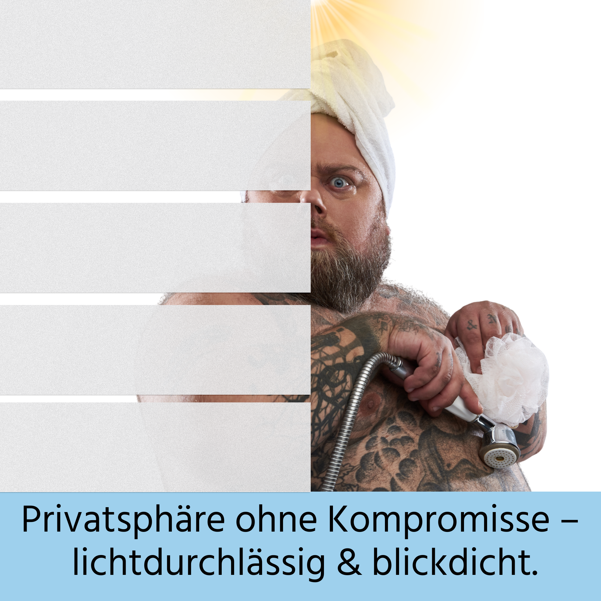 Fensterfolie Streifen Dekor