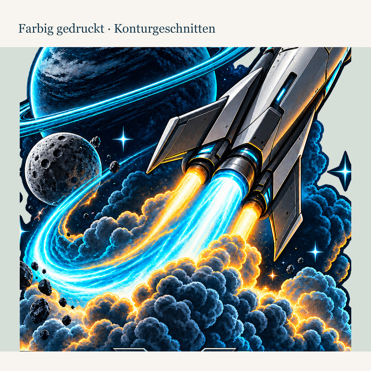 Personalisiertes Wandtattoo Neonstart – konturdetail