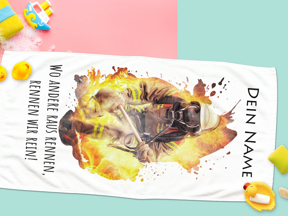 Handtuch Feuerwehrmann
