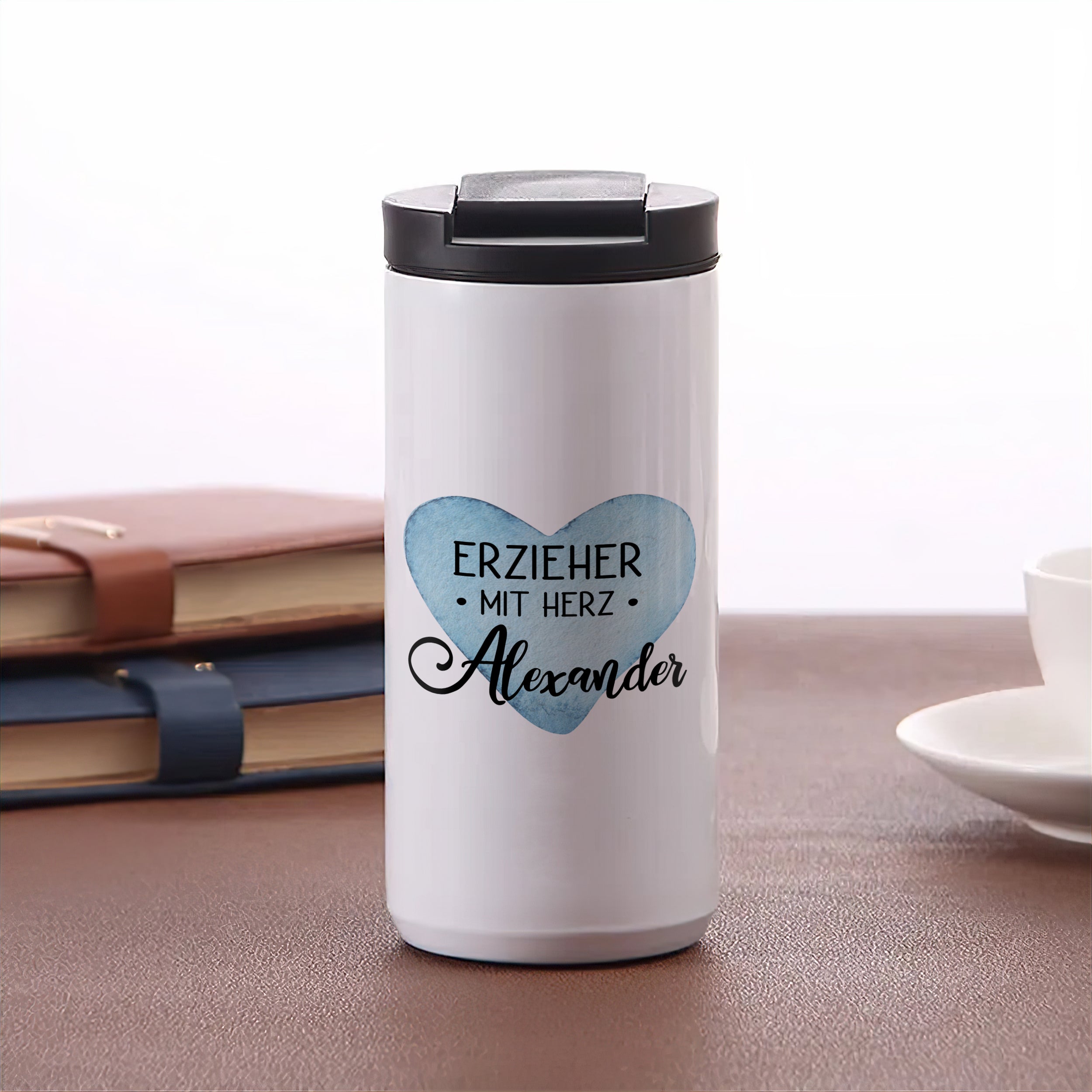 Kaffeebecher Erzieher mit Herz