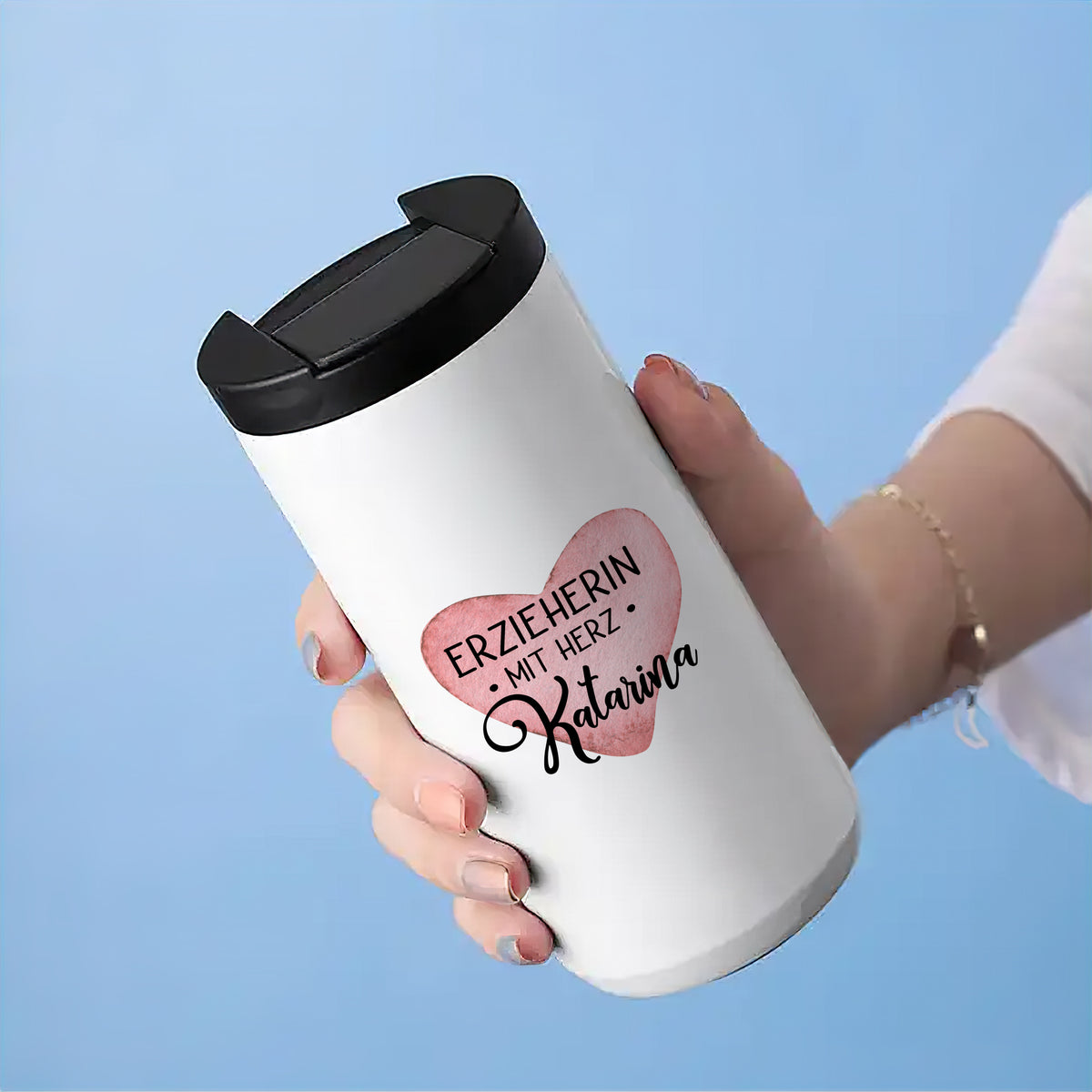 Kaffeebecher Erzieherinnen mit Herz