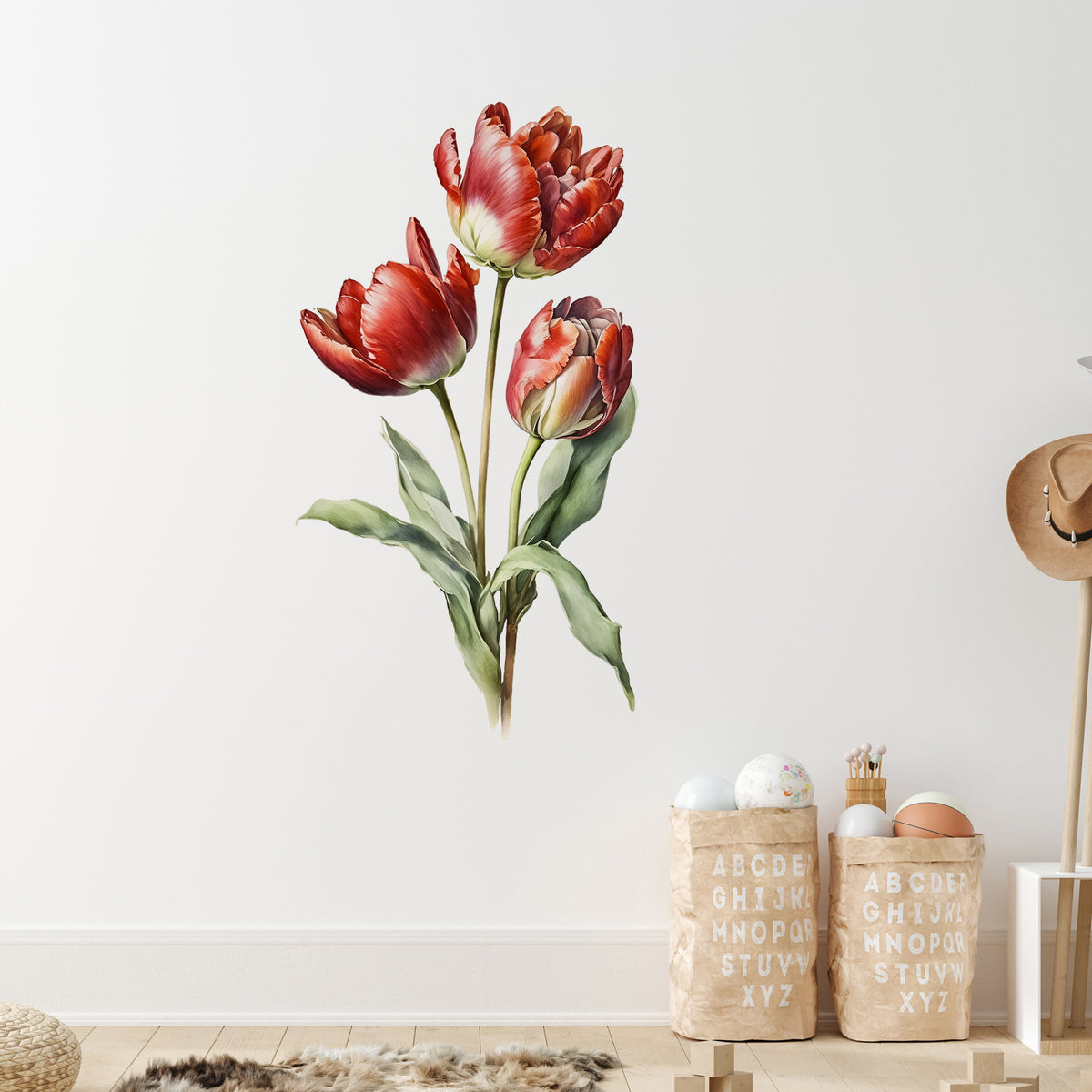 Wandtattoo Tulpen