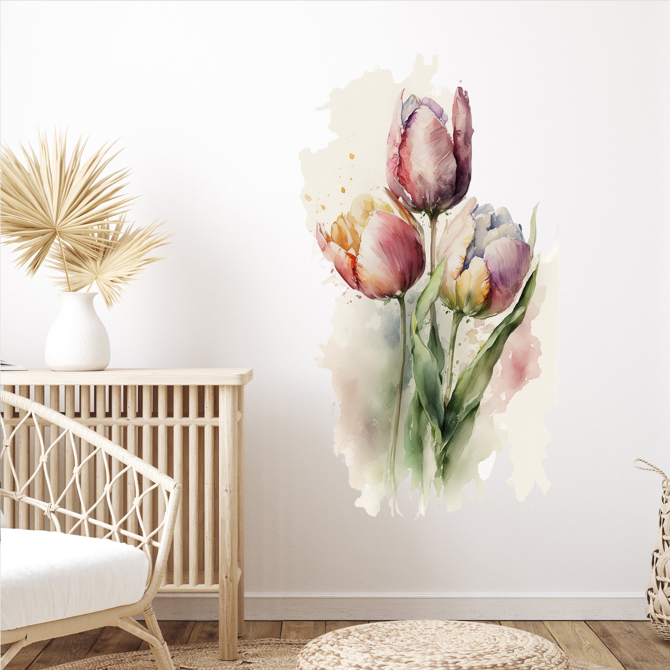Wandtattoo Tulpen