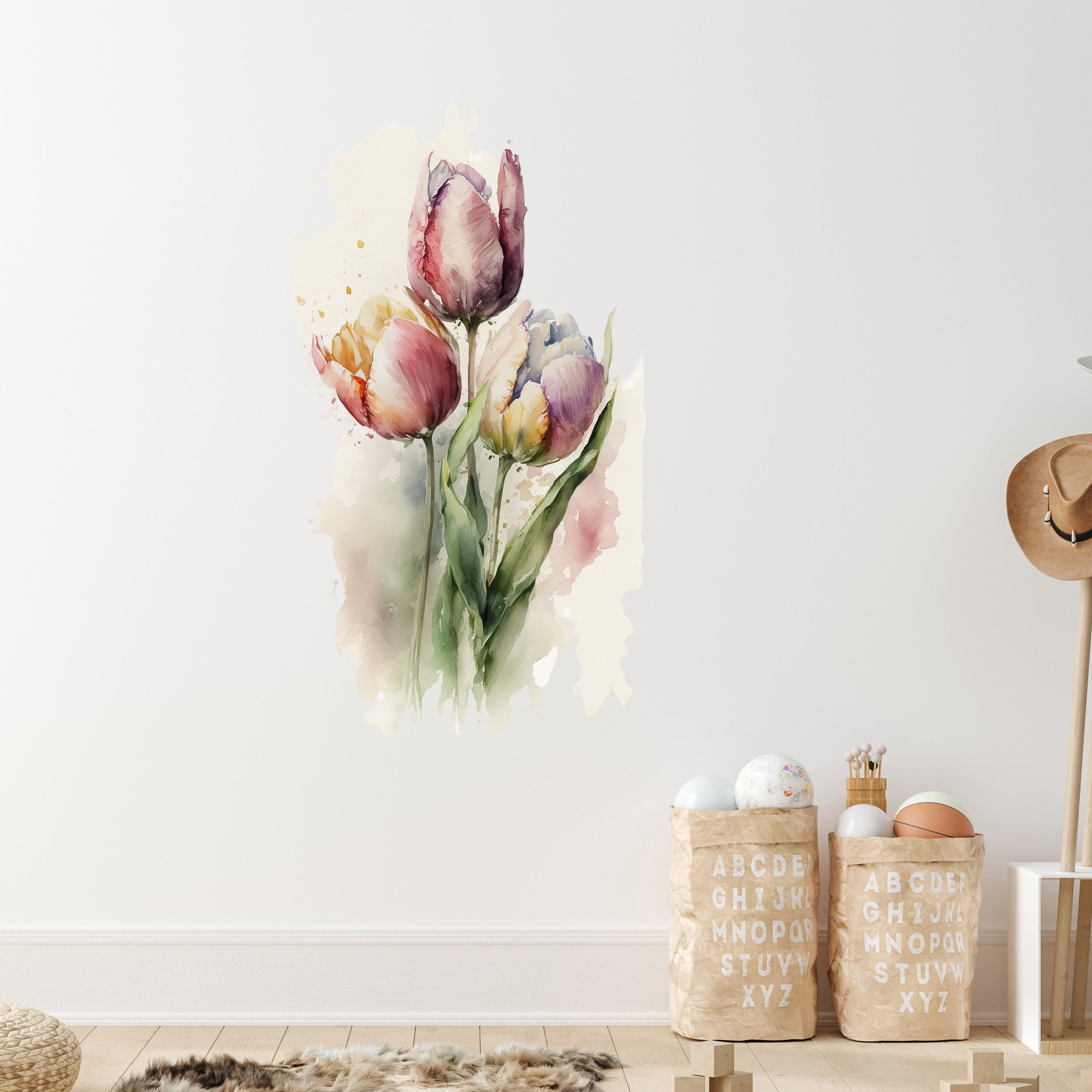 Wandtattoo Tulpen